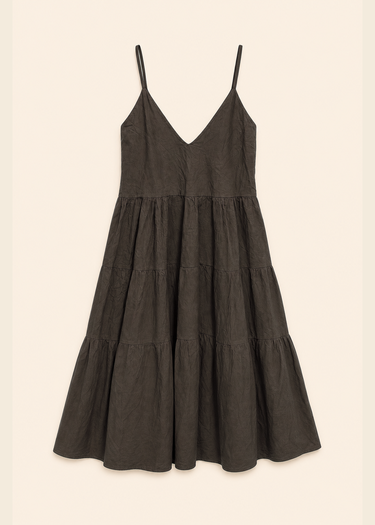 Vestido corto volantes