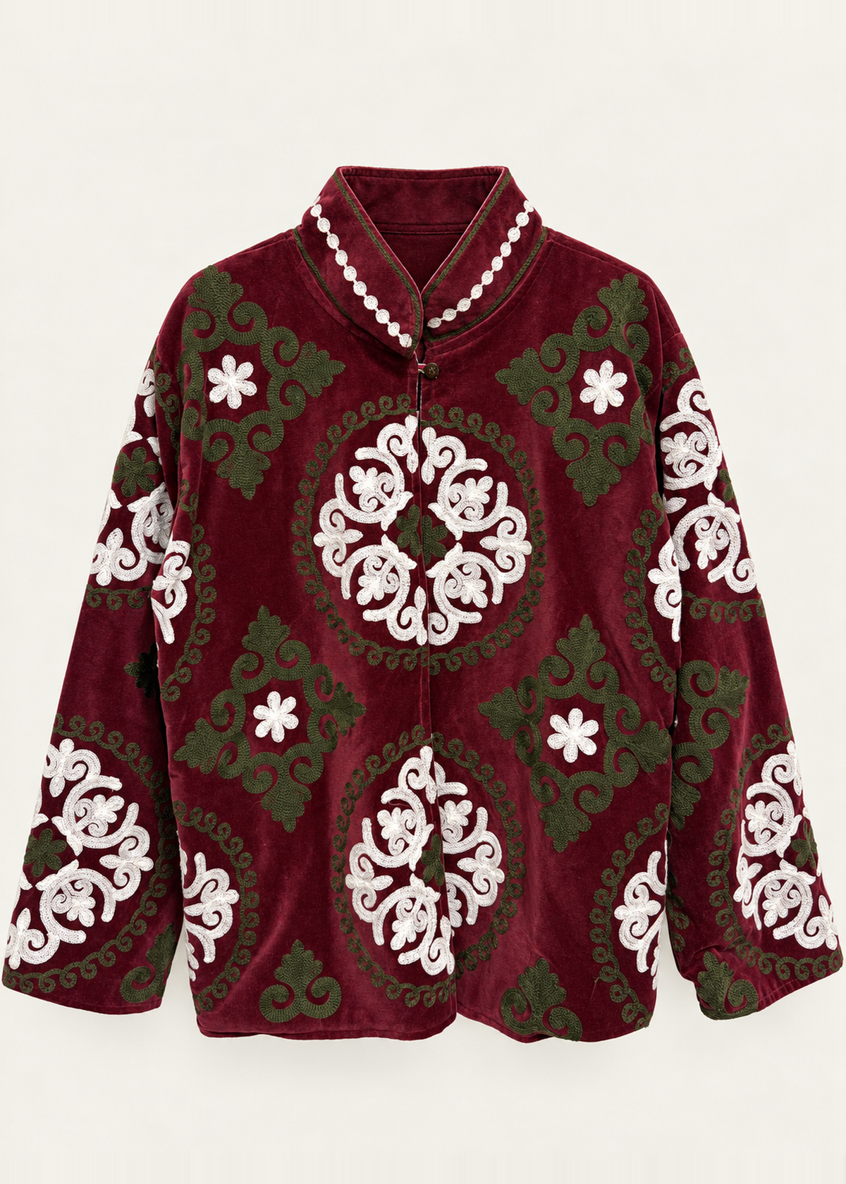 Chaqueta bordada terciopelo