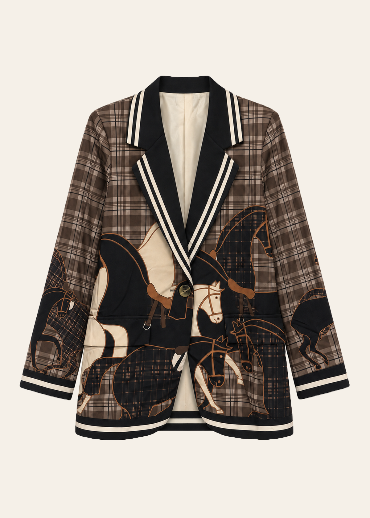 Printed blazer