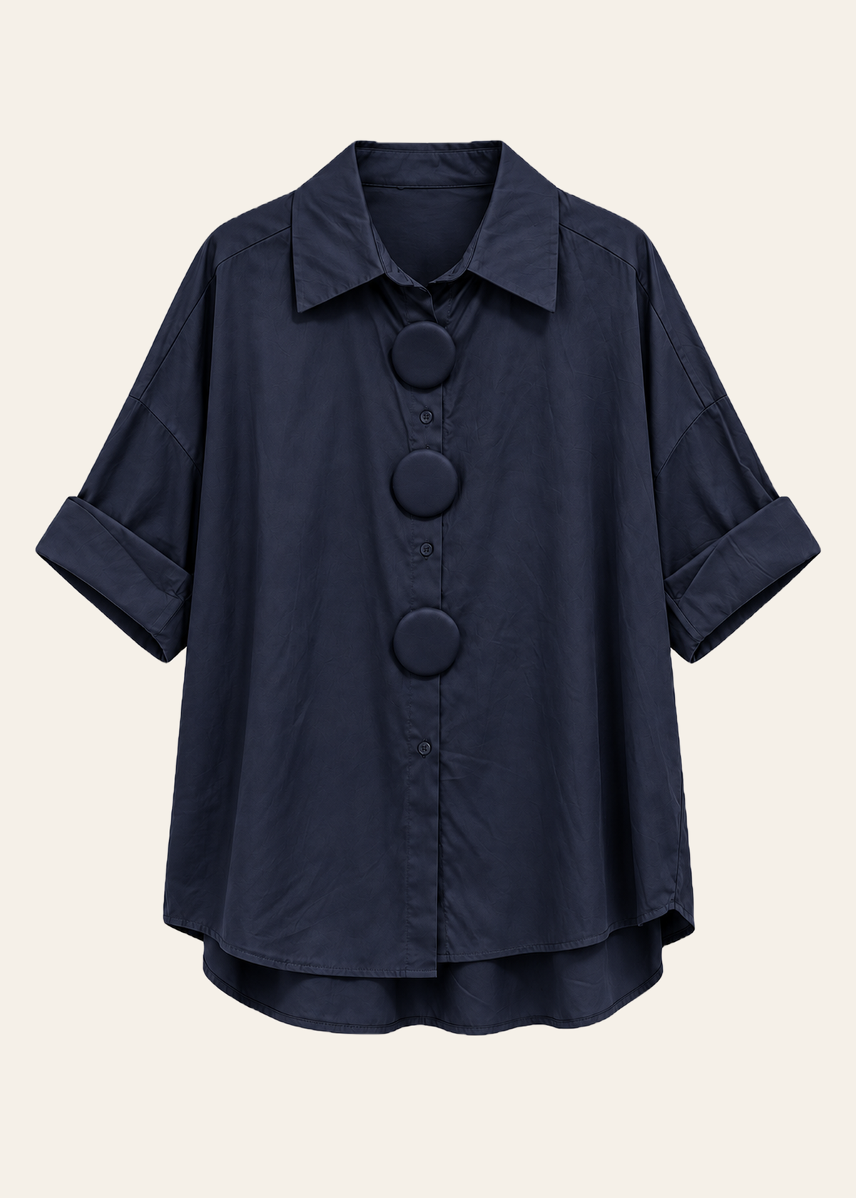Button-down shirt with appliqués