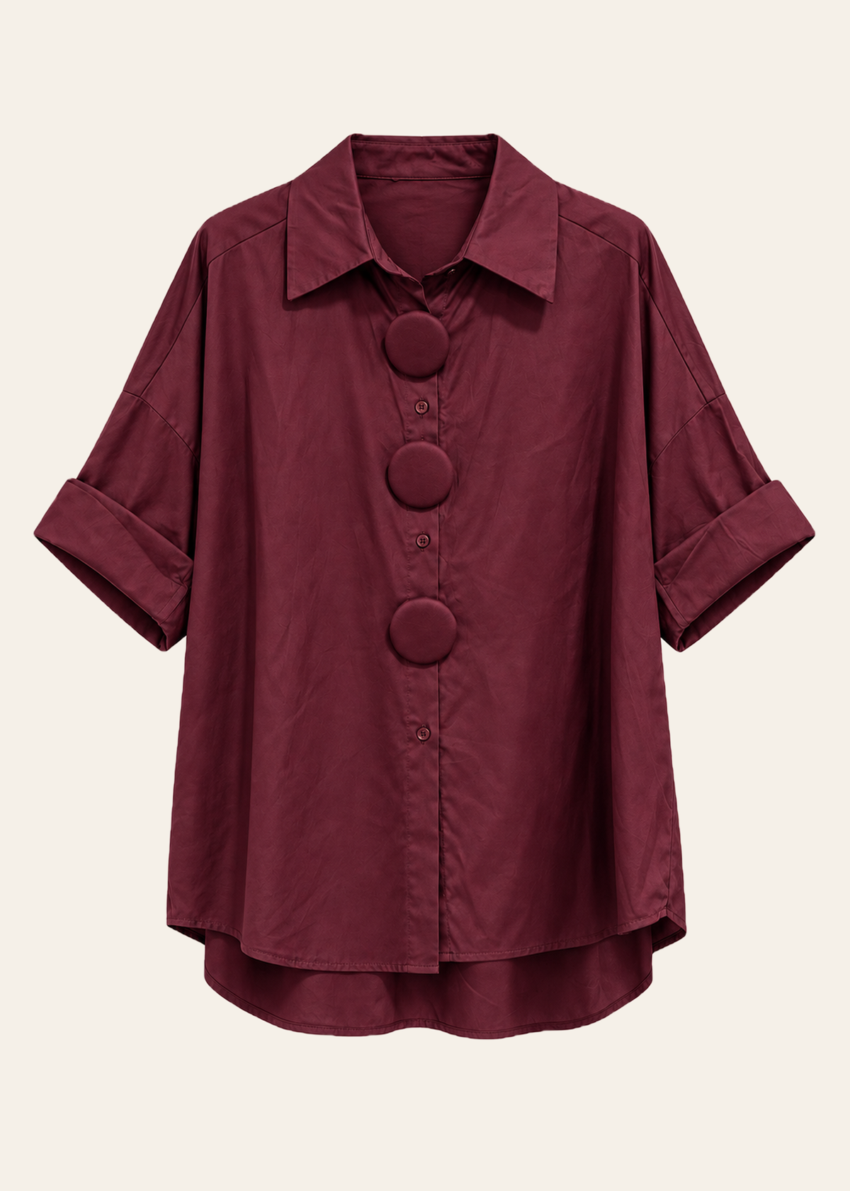 Button-down shirt with appliqués