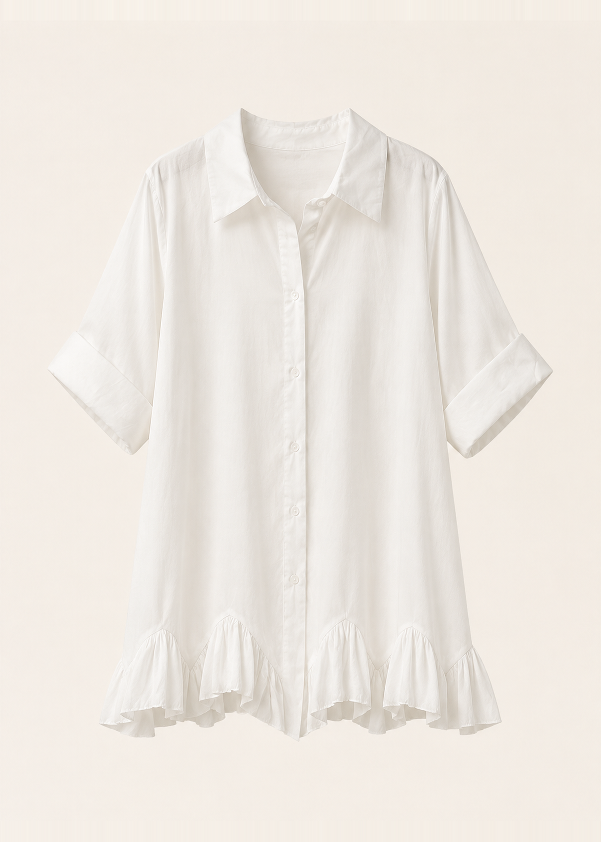 Camisa volantes plisados