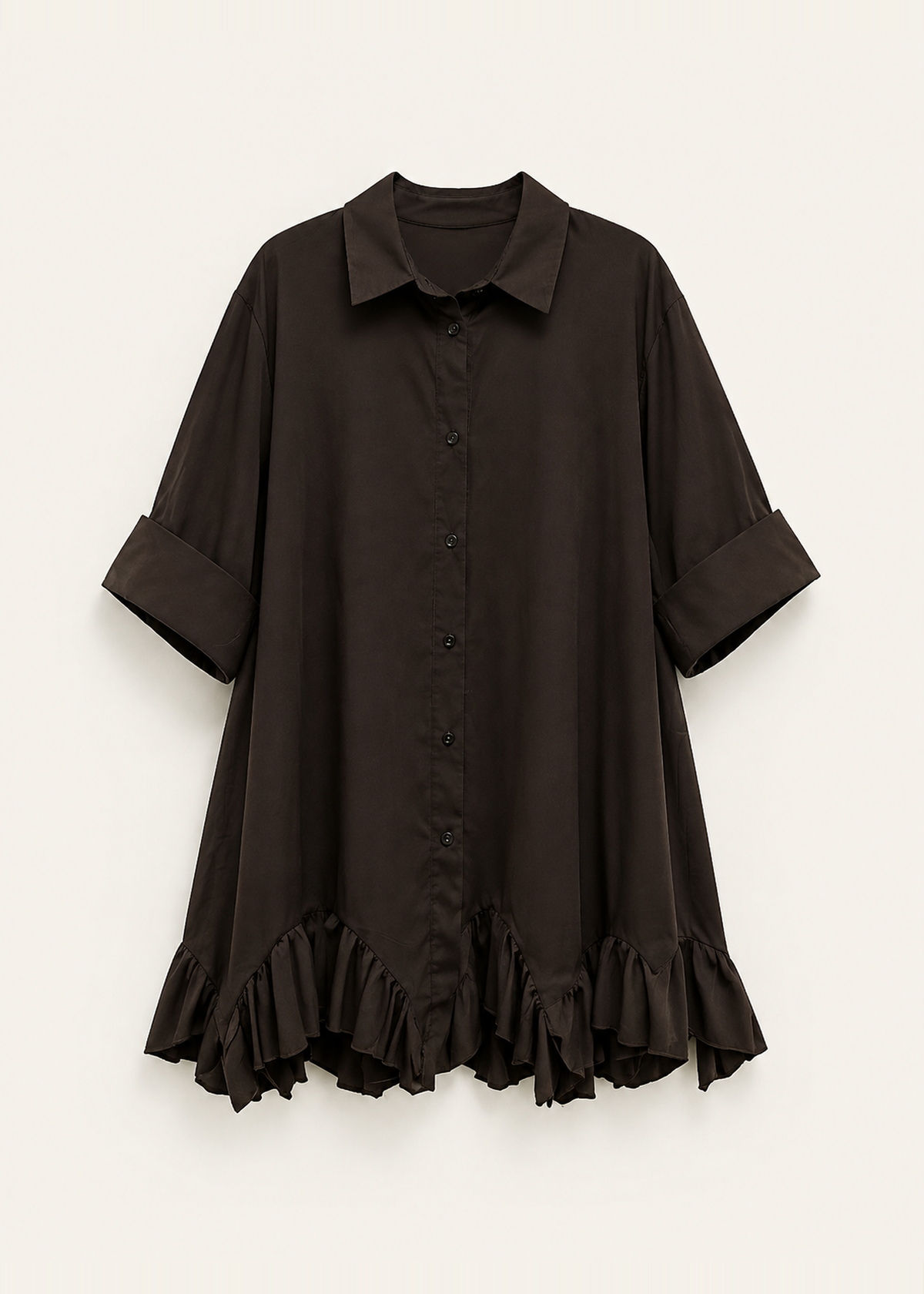 Camisa volantes plisados