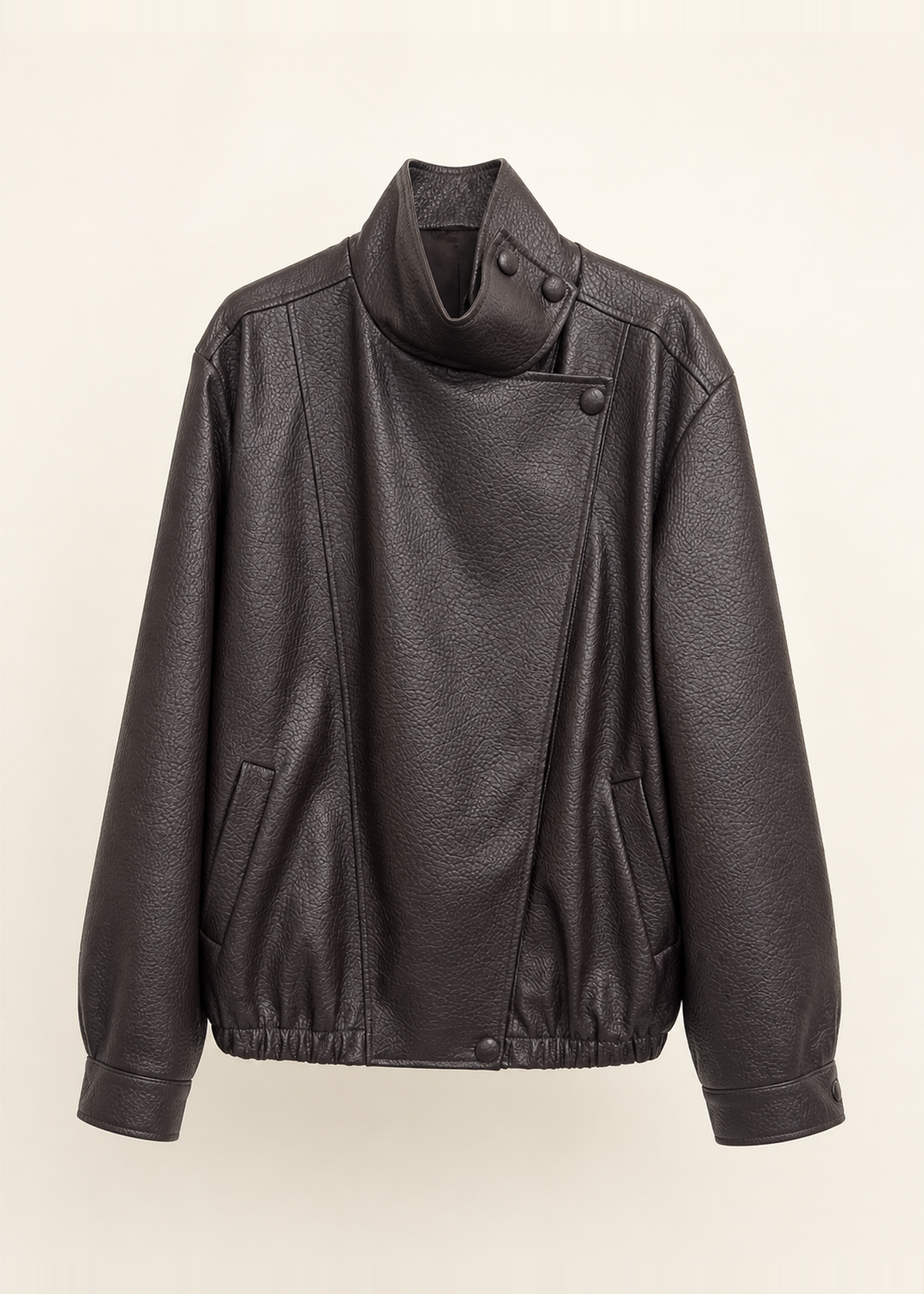 Faux leather jacket