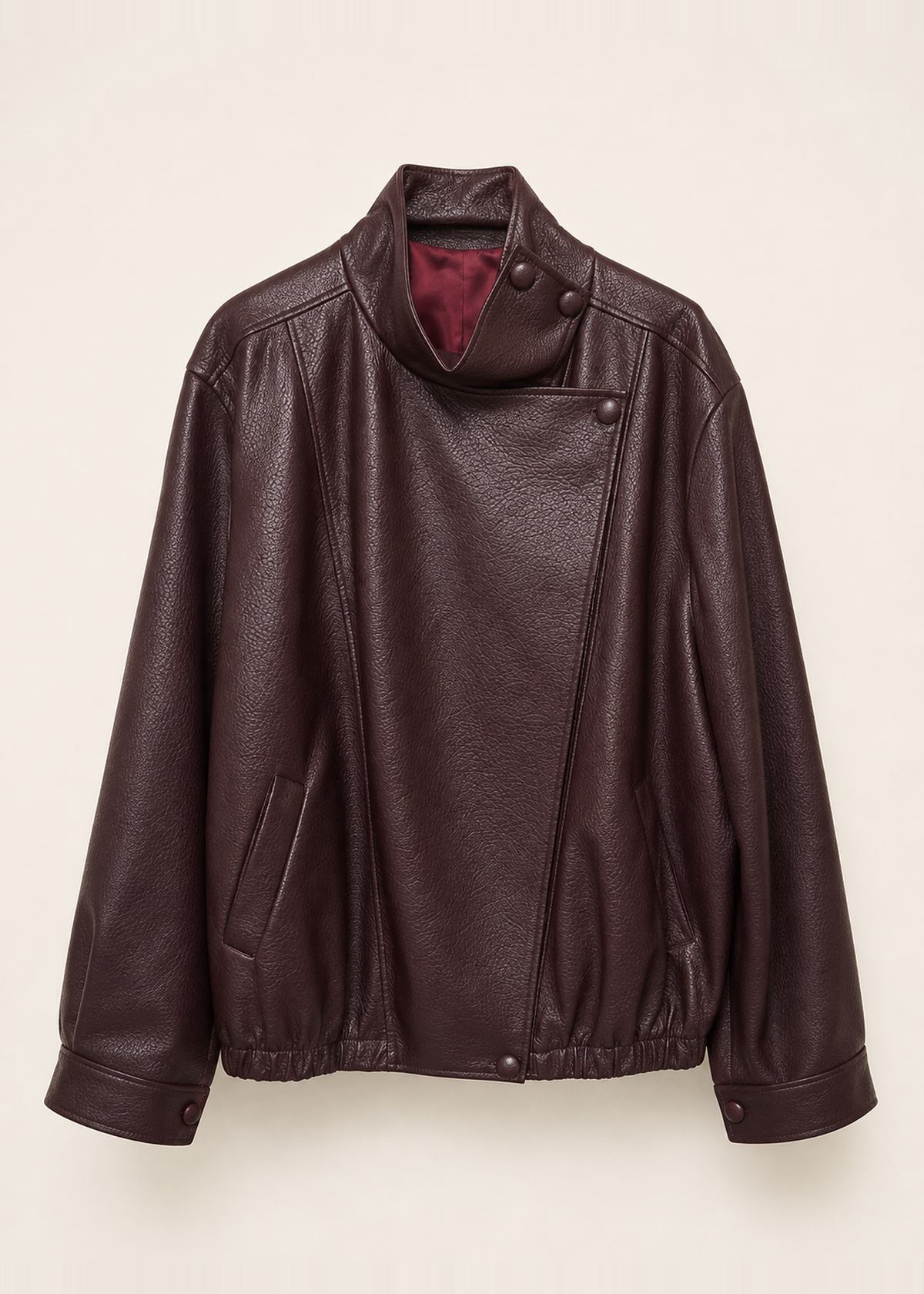 Faux leather jacket