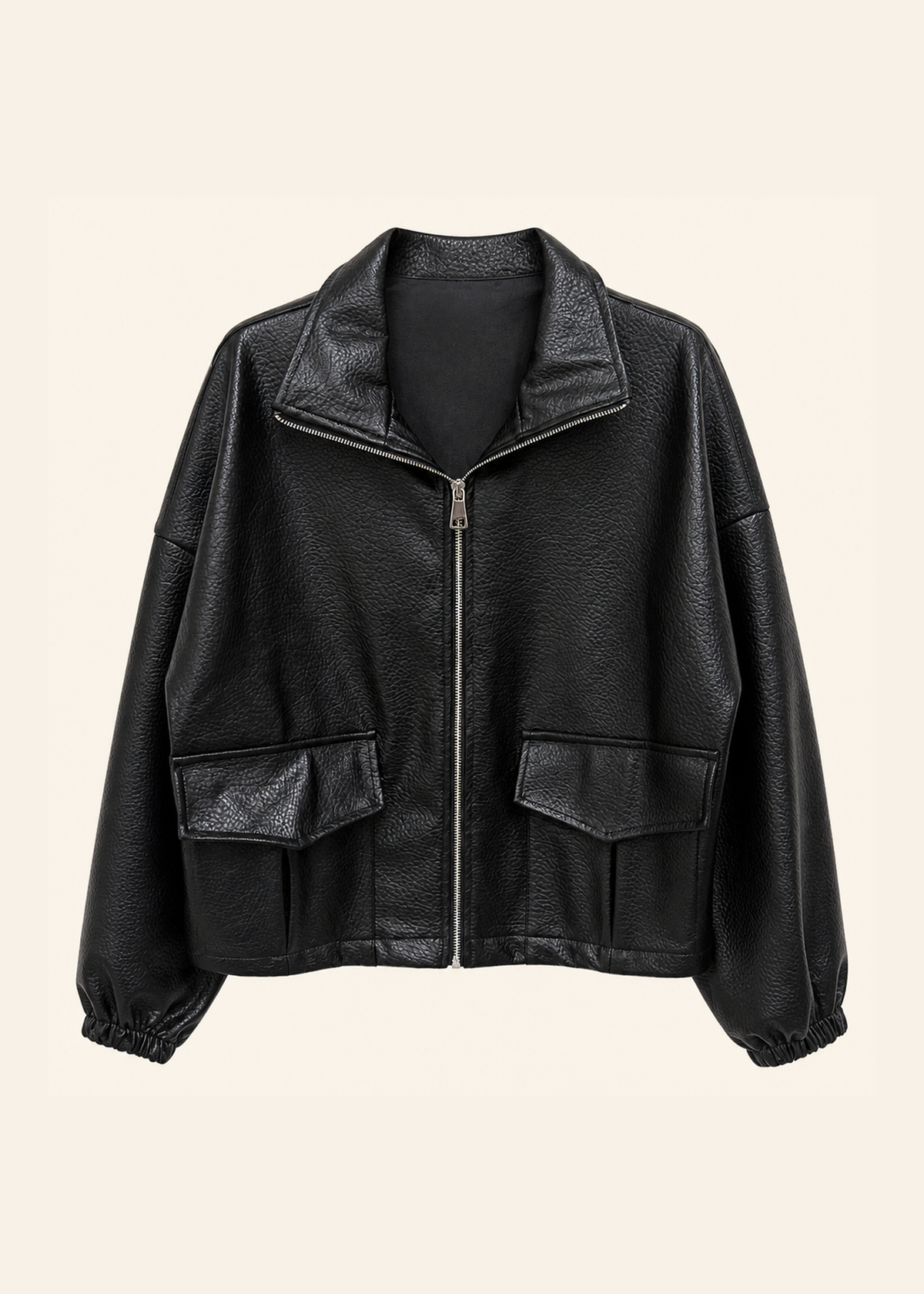 Faux leather jacket