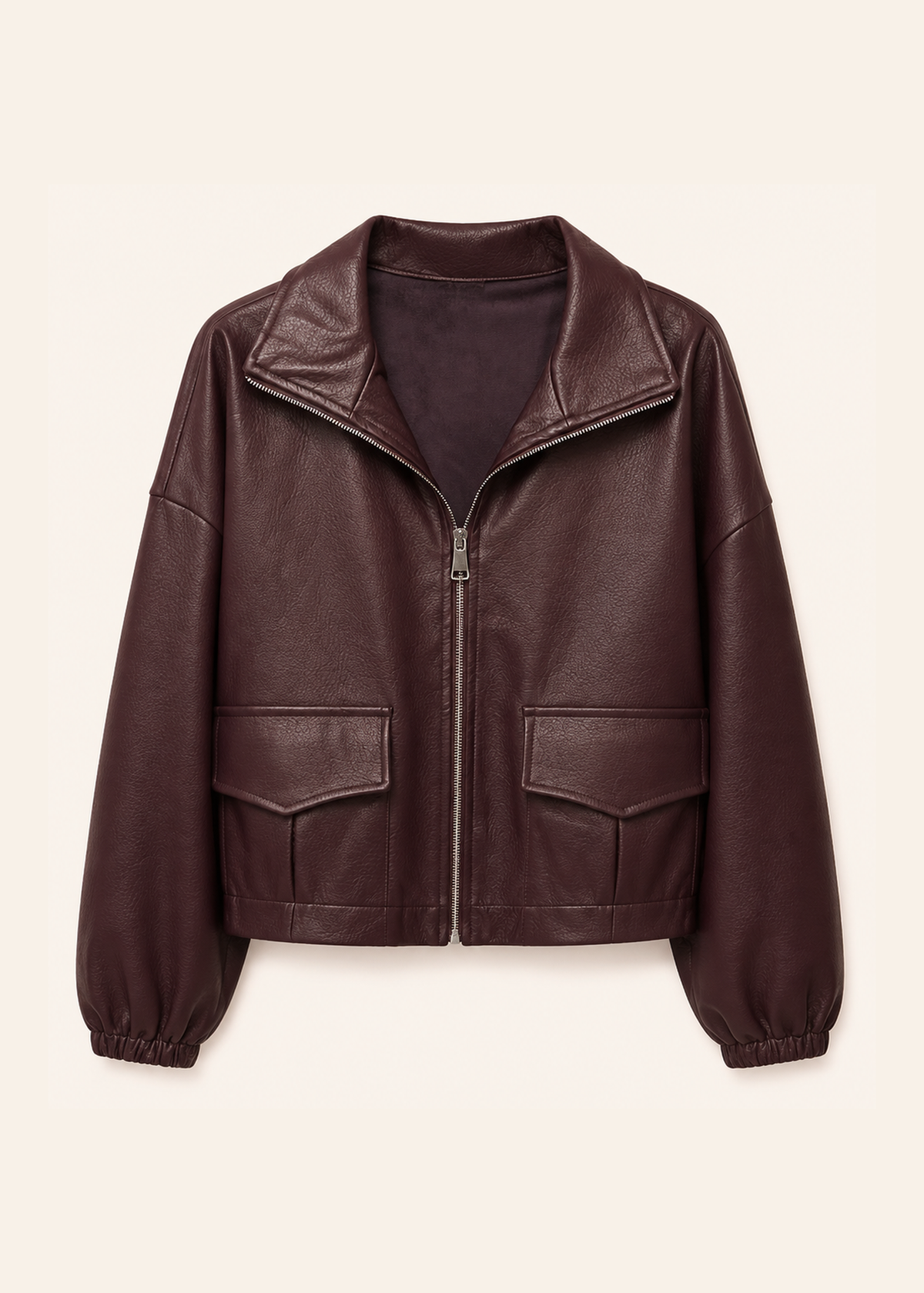 Faux leather jacket