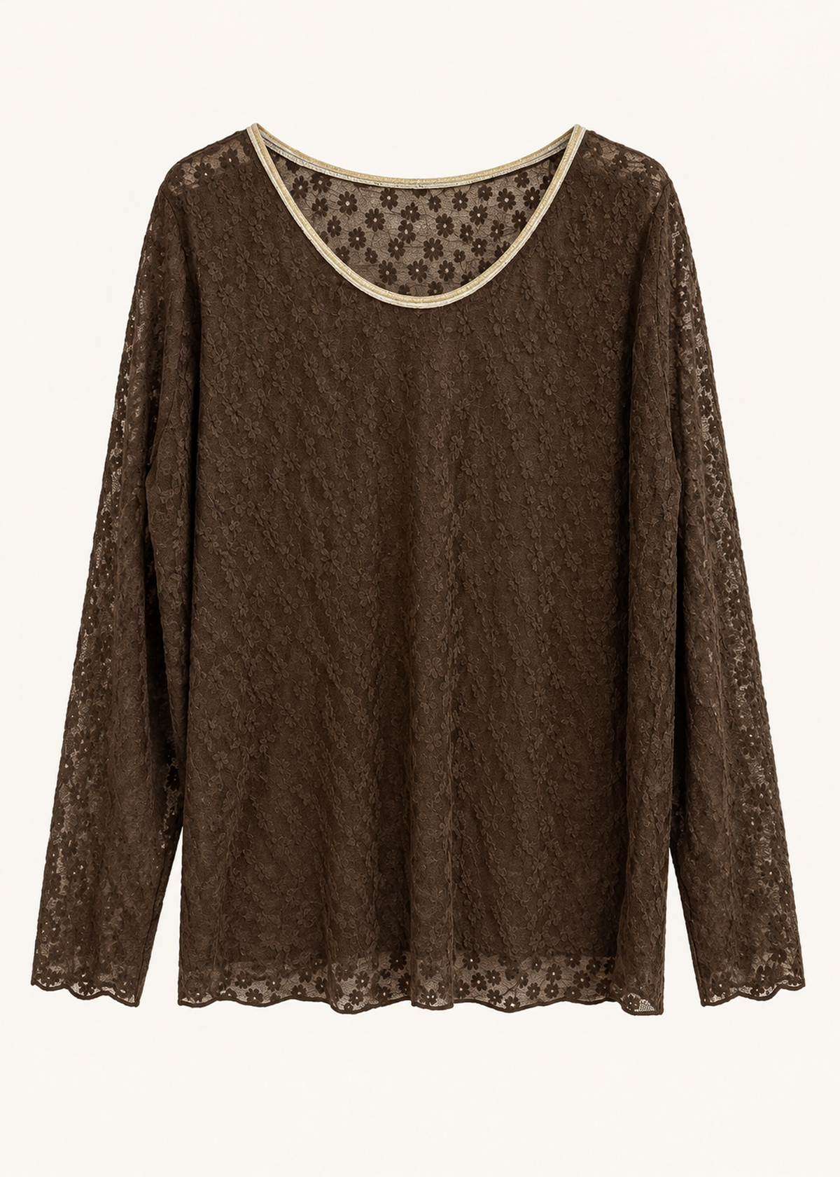 Camiseta blonda vivo dorado