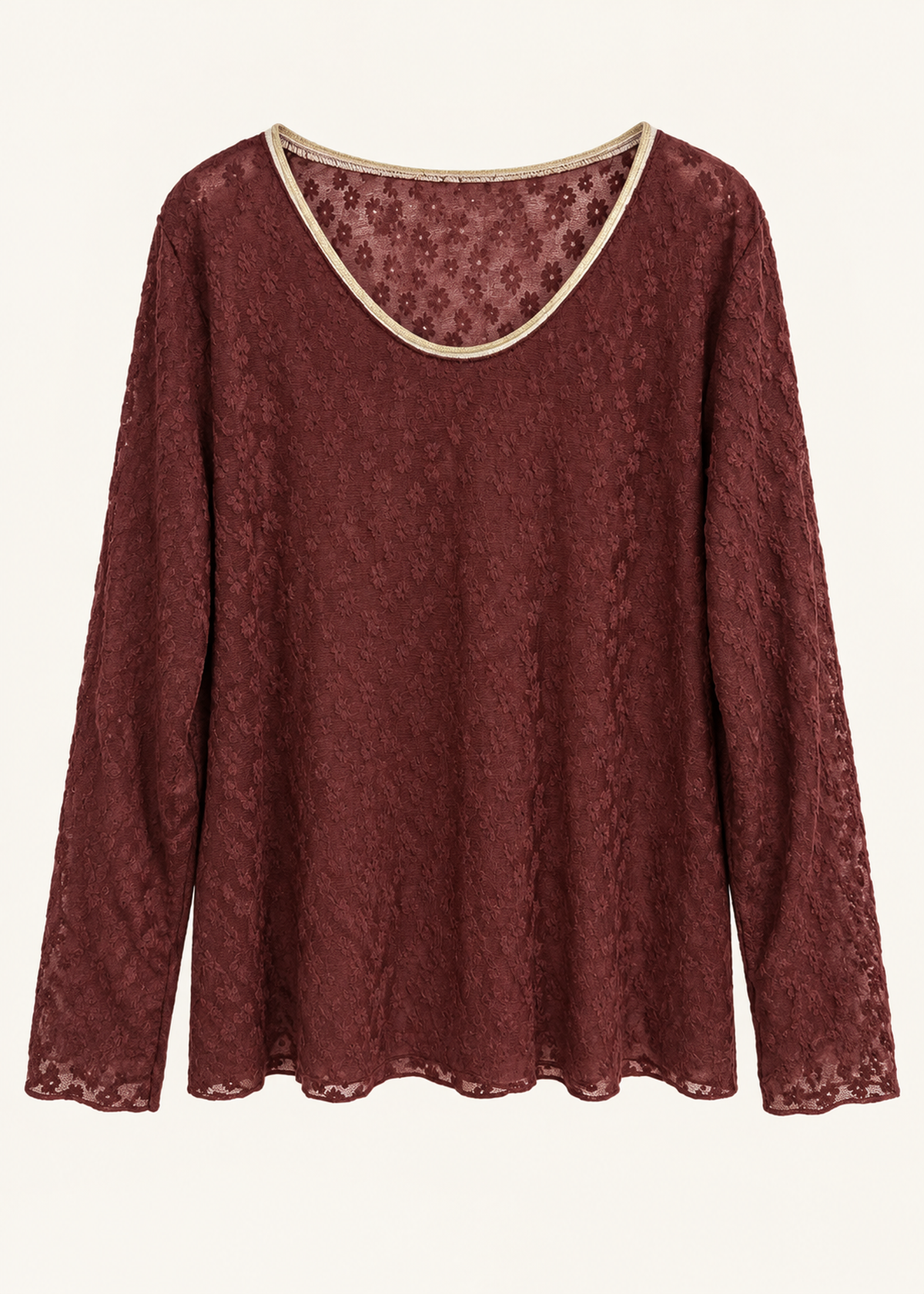 Camiseta blonda vivo dorado