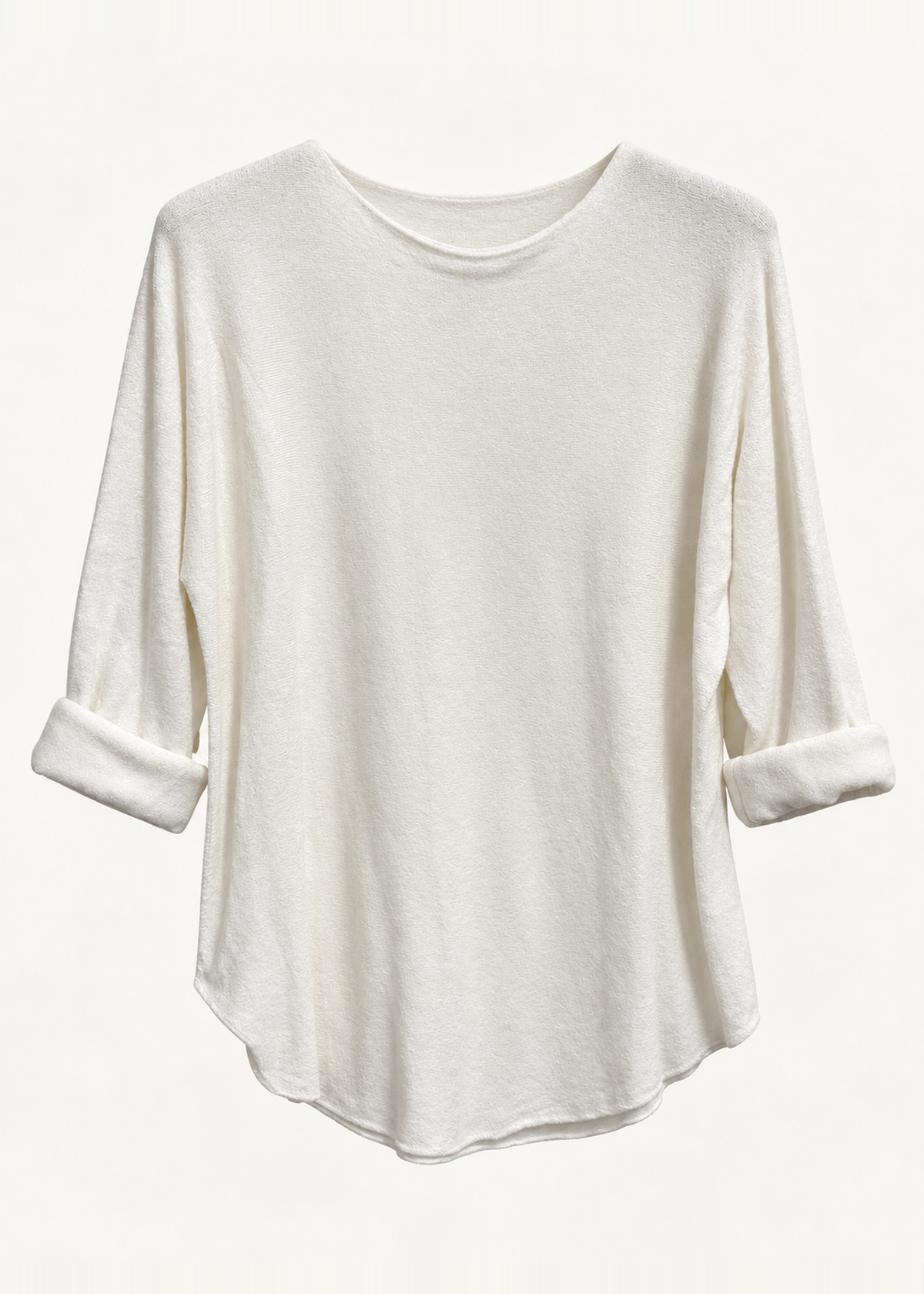 Jersey sin costuras cuello redondo