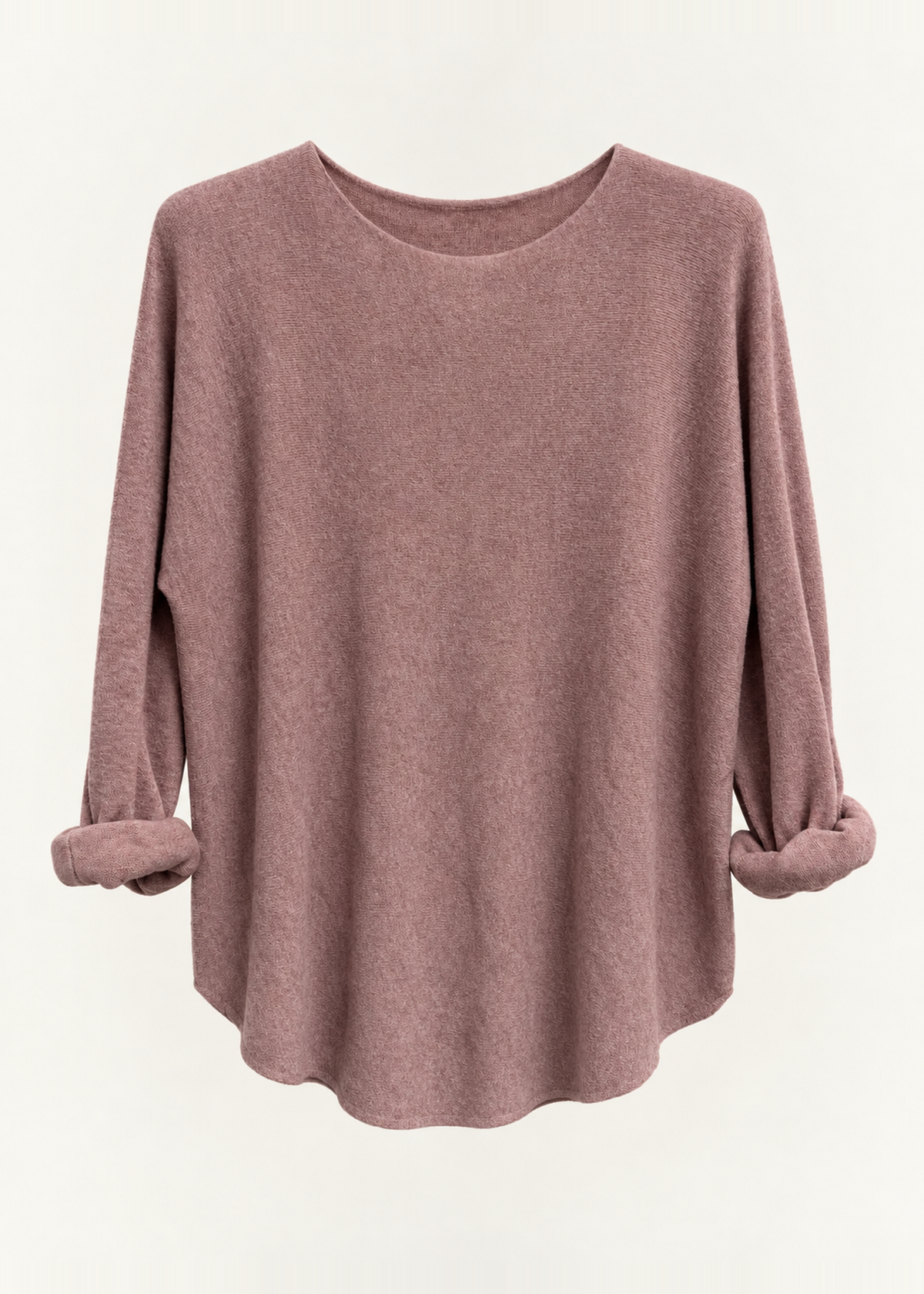 Jersey sin costuras cuello redondo