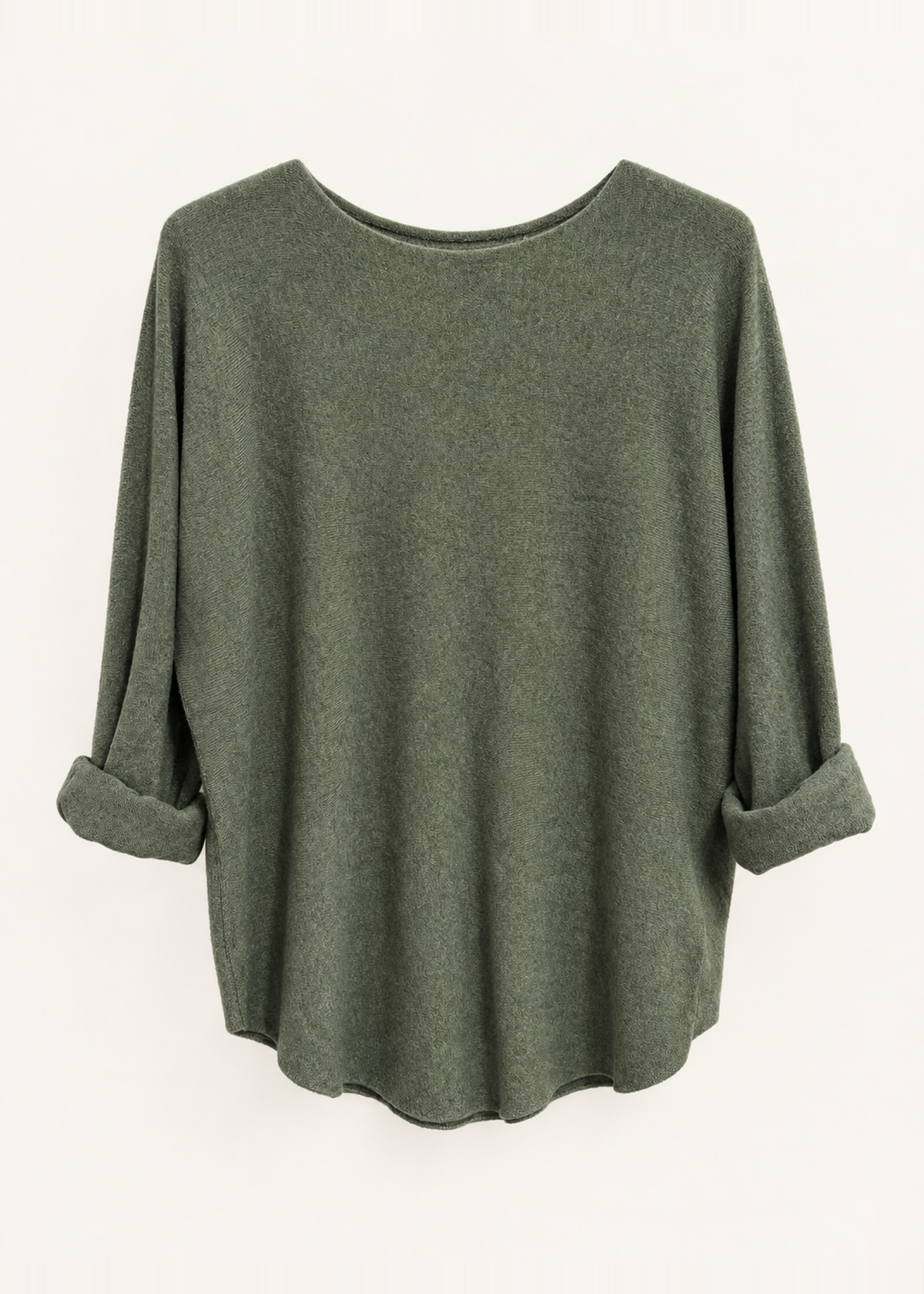 Jersey sin costuras cuello redondo