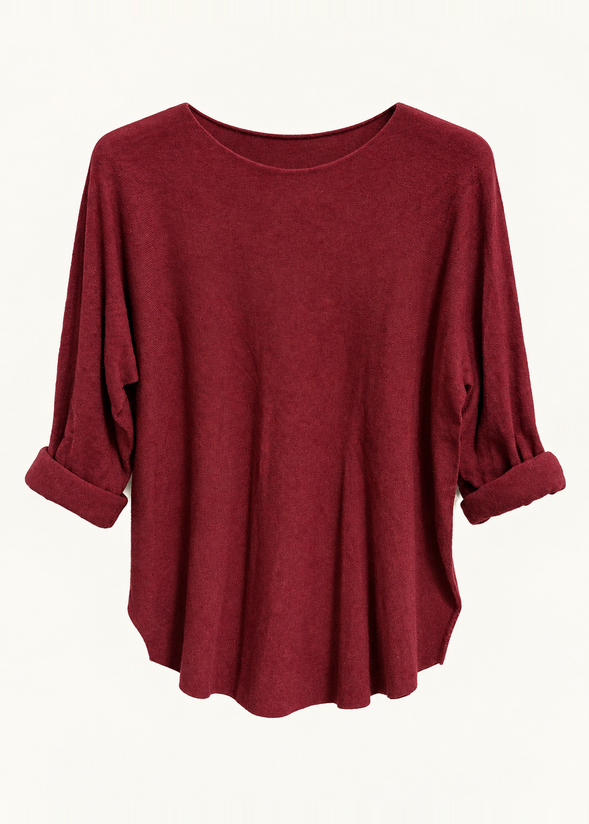Jersey sin costuras cuello redondo