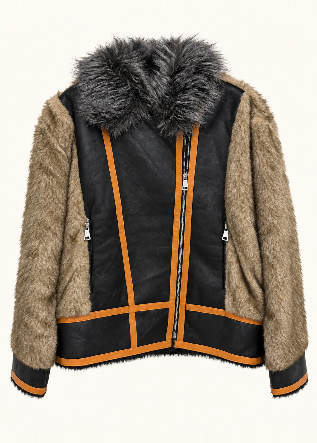 Chaqueta combinada pelo