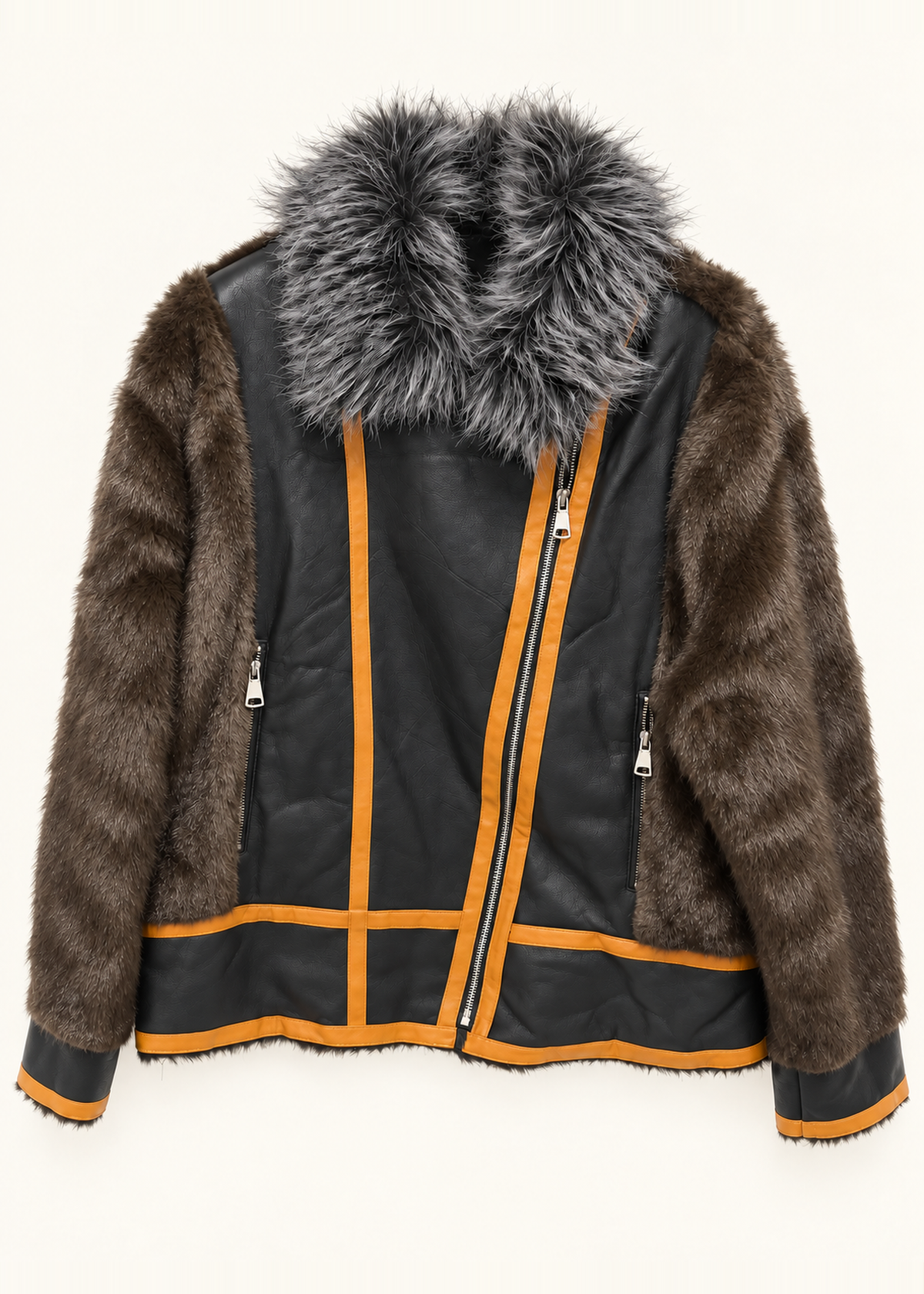 Chaqueta combinada pelo