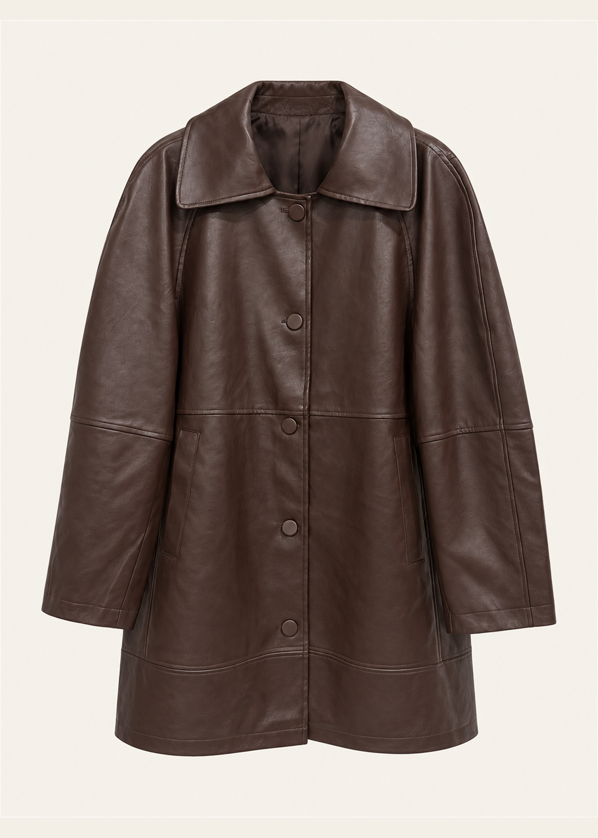 Chaqueta efecto piel