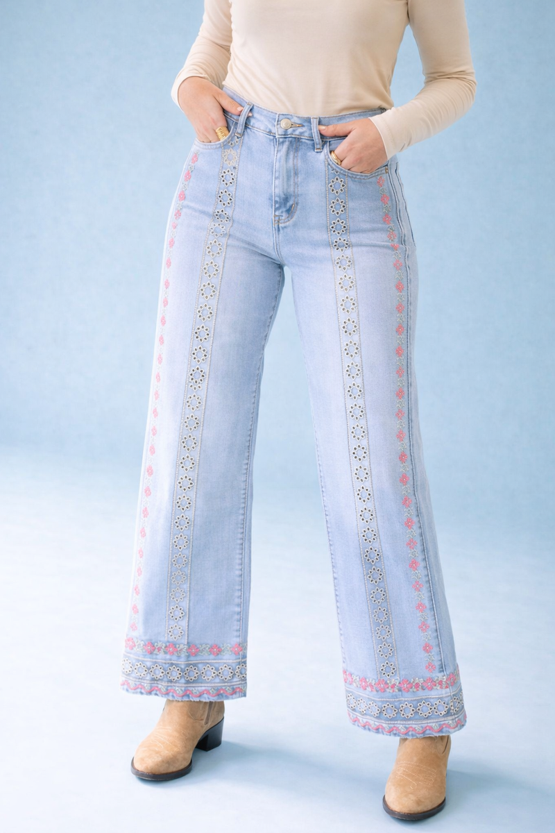 Jeans bordados