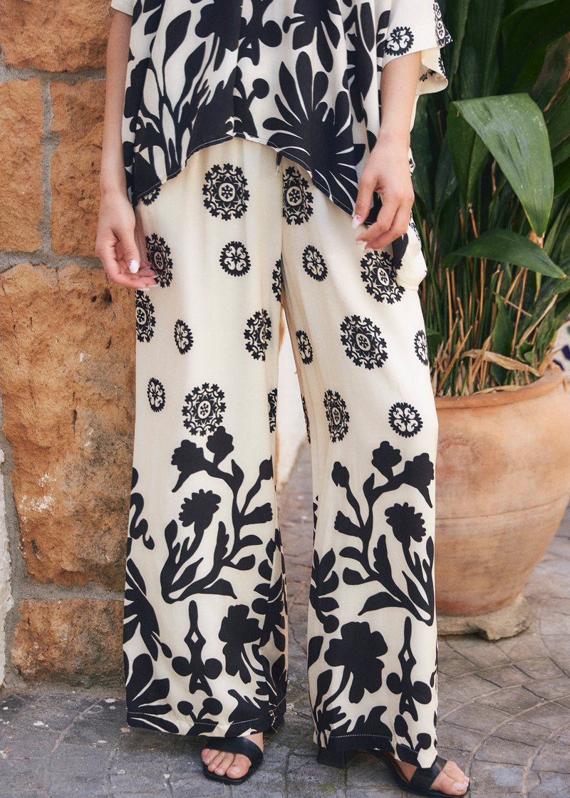 Navy palazzo pants
