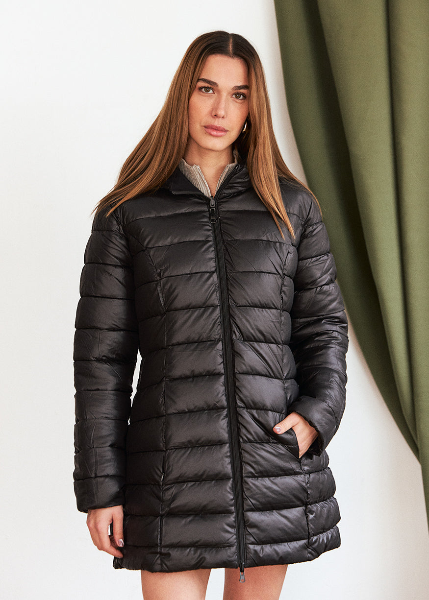 Reversible quilted coat