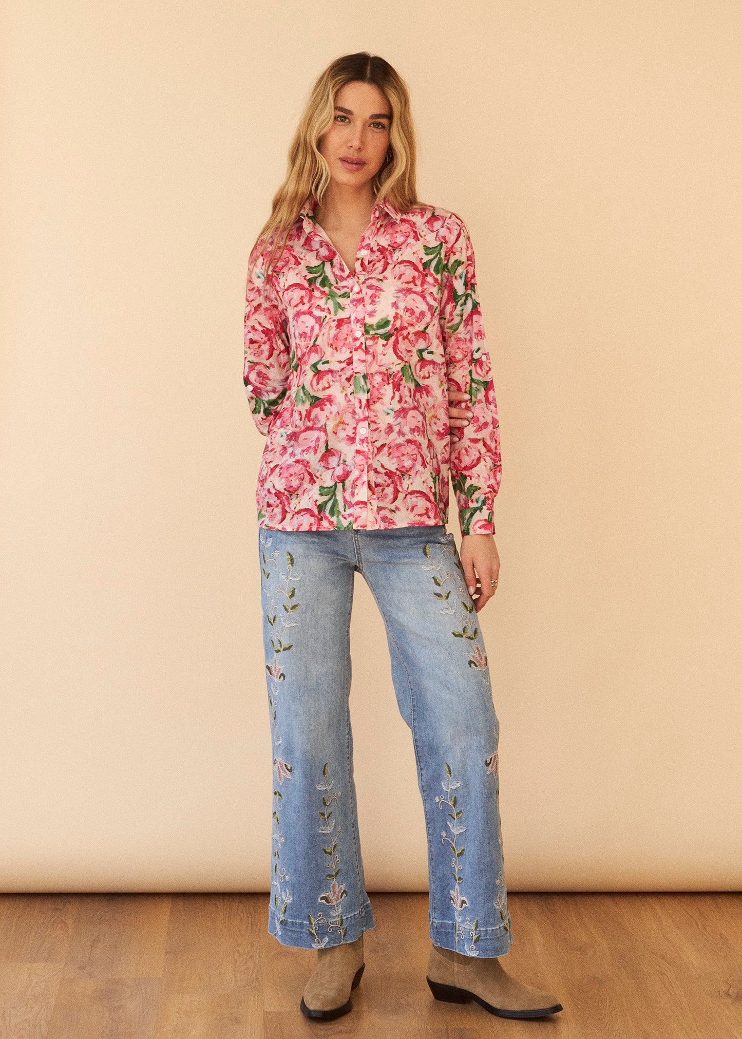 Camisa flores