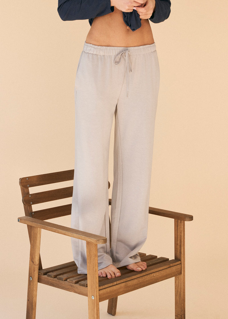 Pantalones palazzo punto