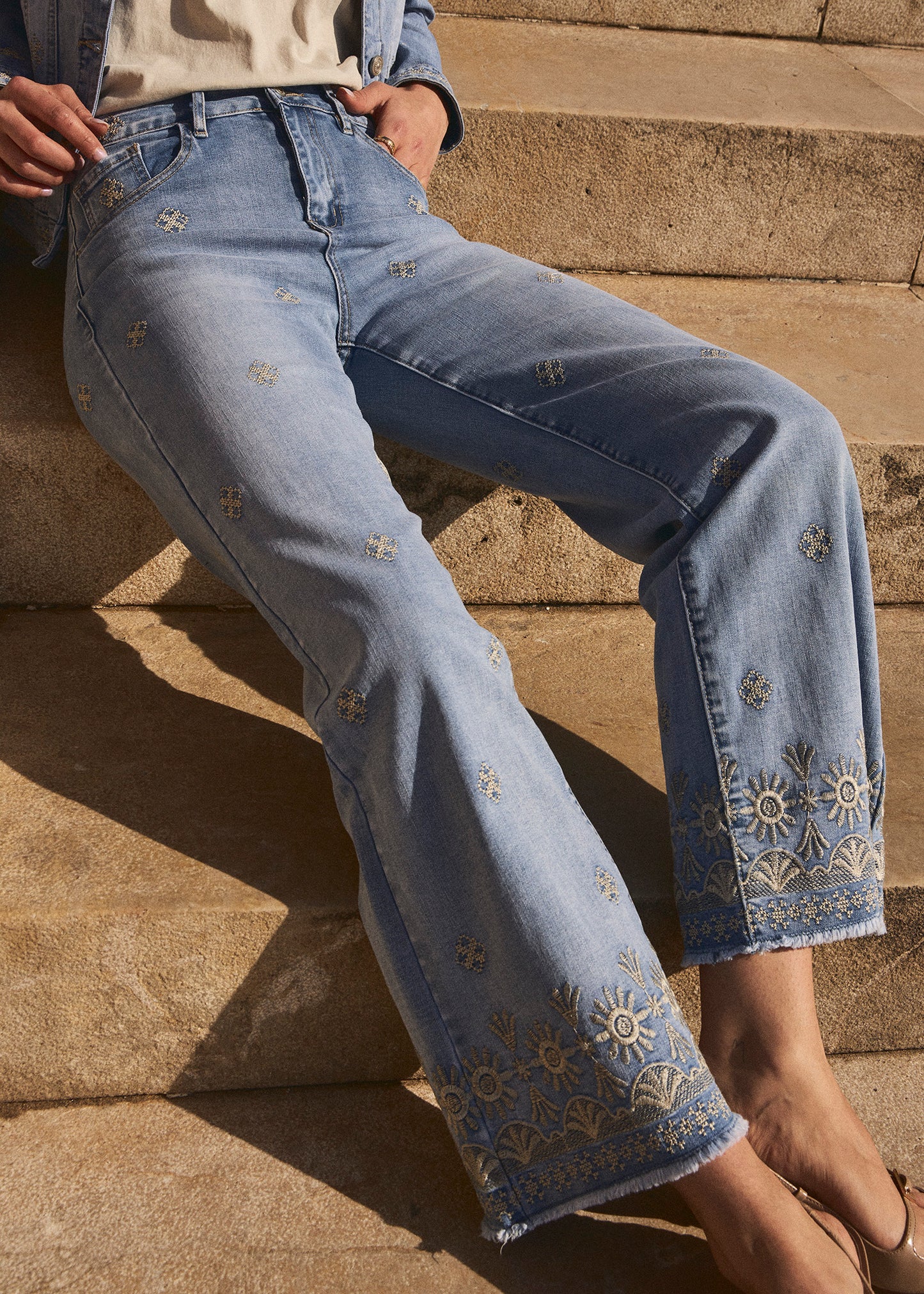 Jeans bordados