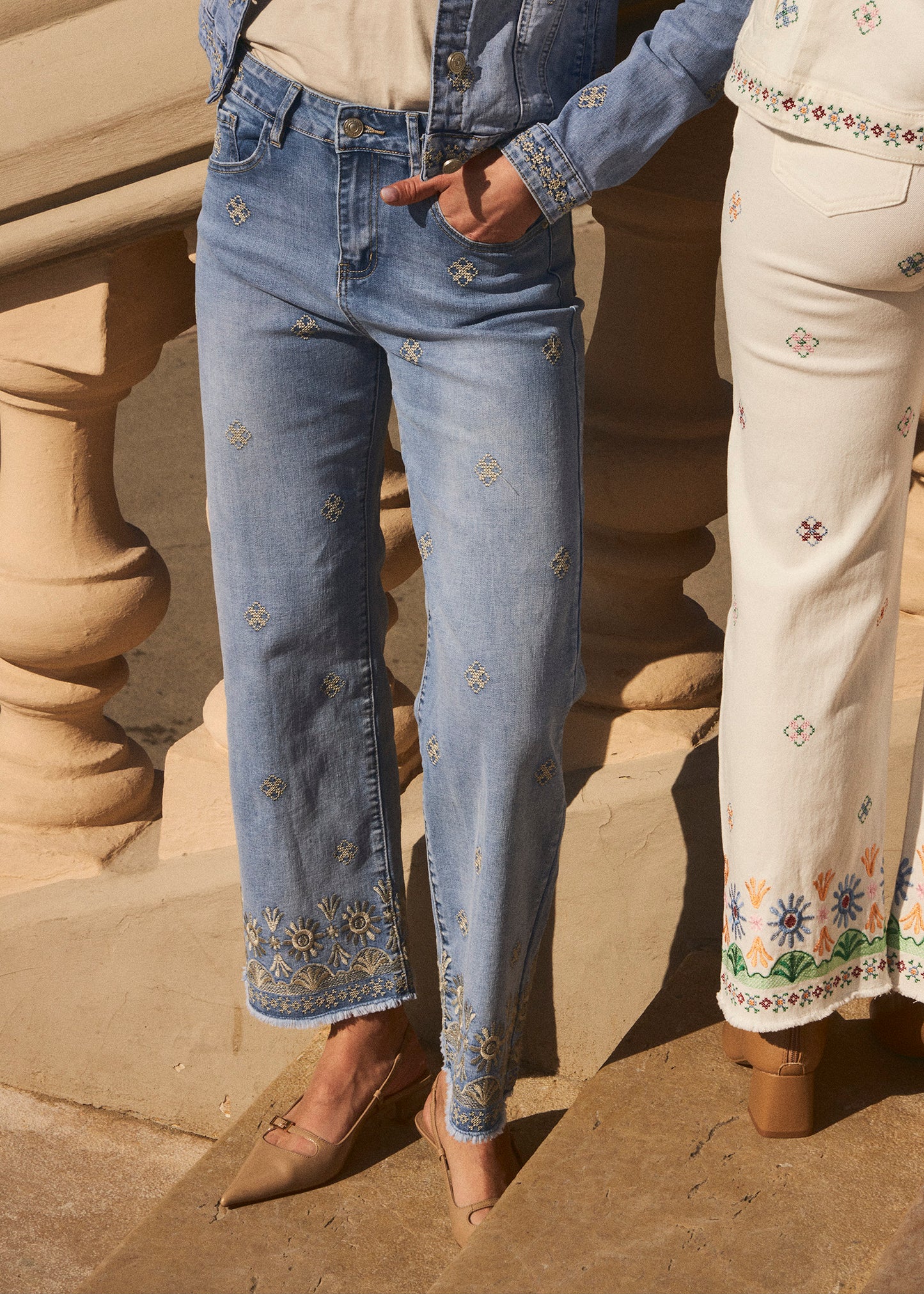Jeans bordados