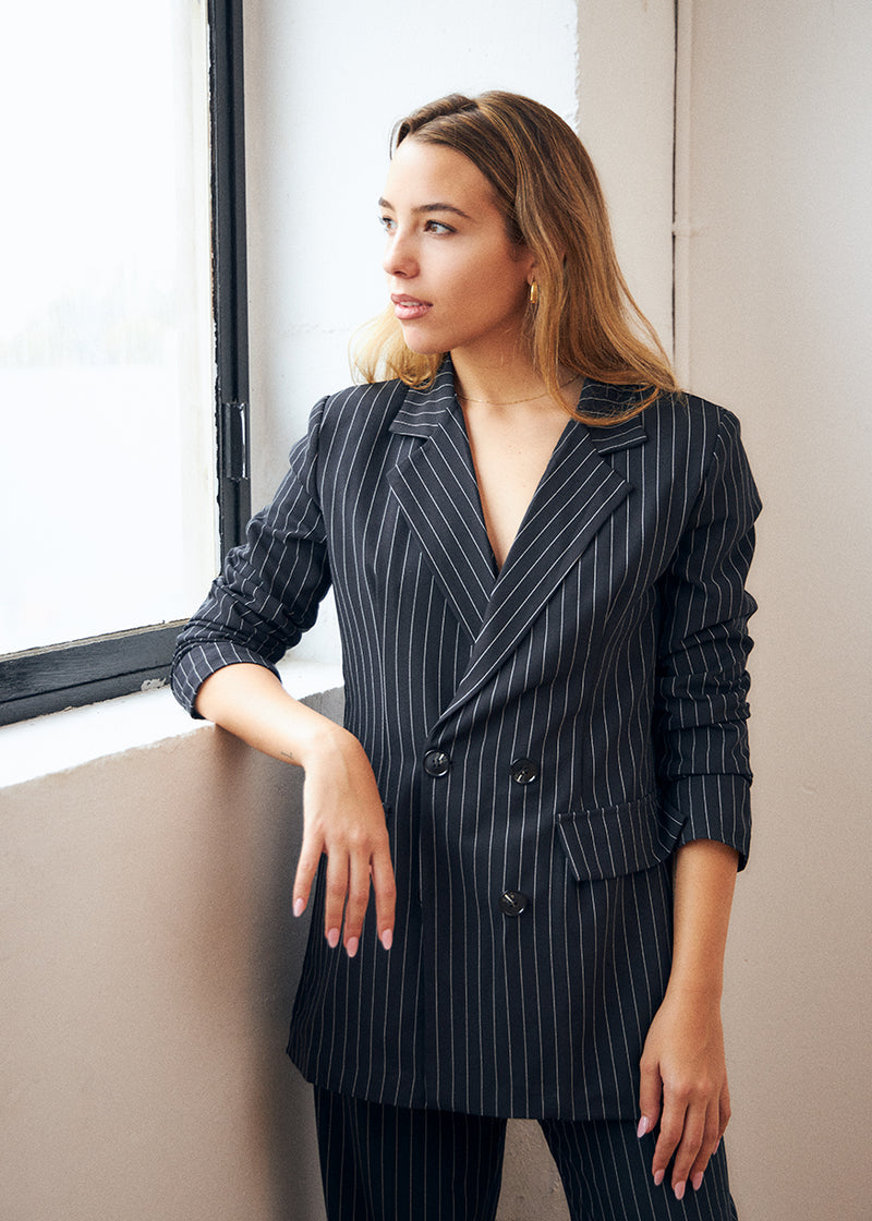 Pinstripe blazer