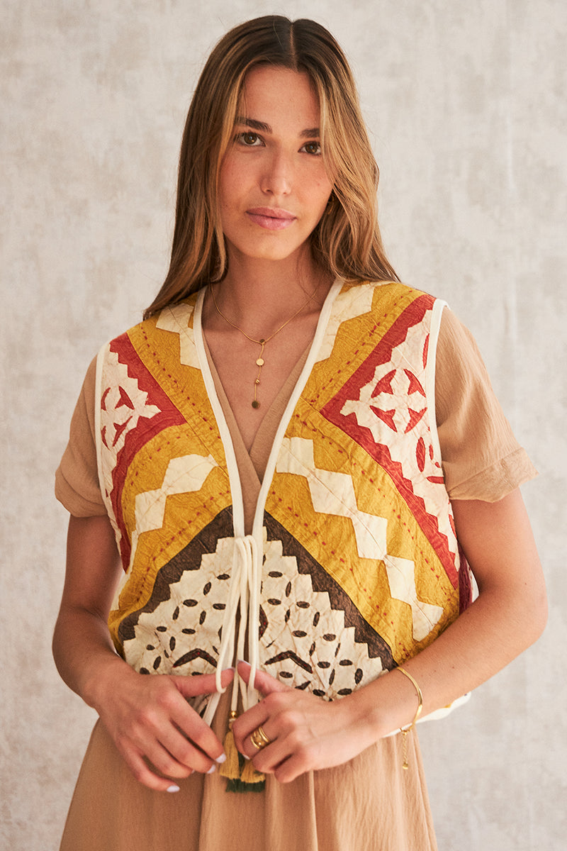 Patchwork vest