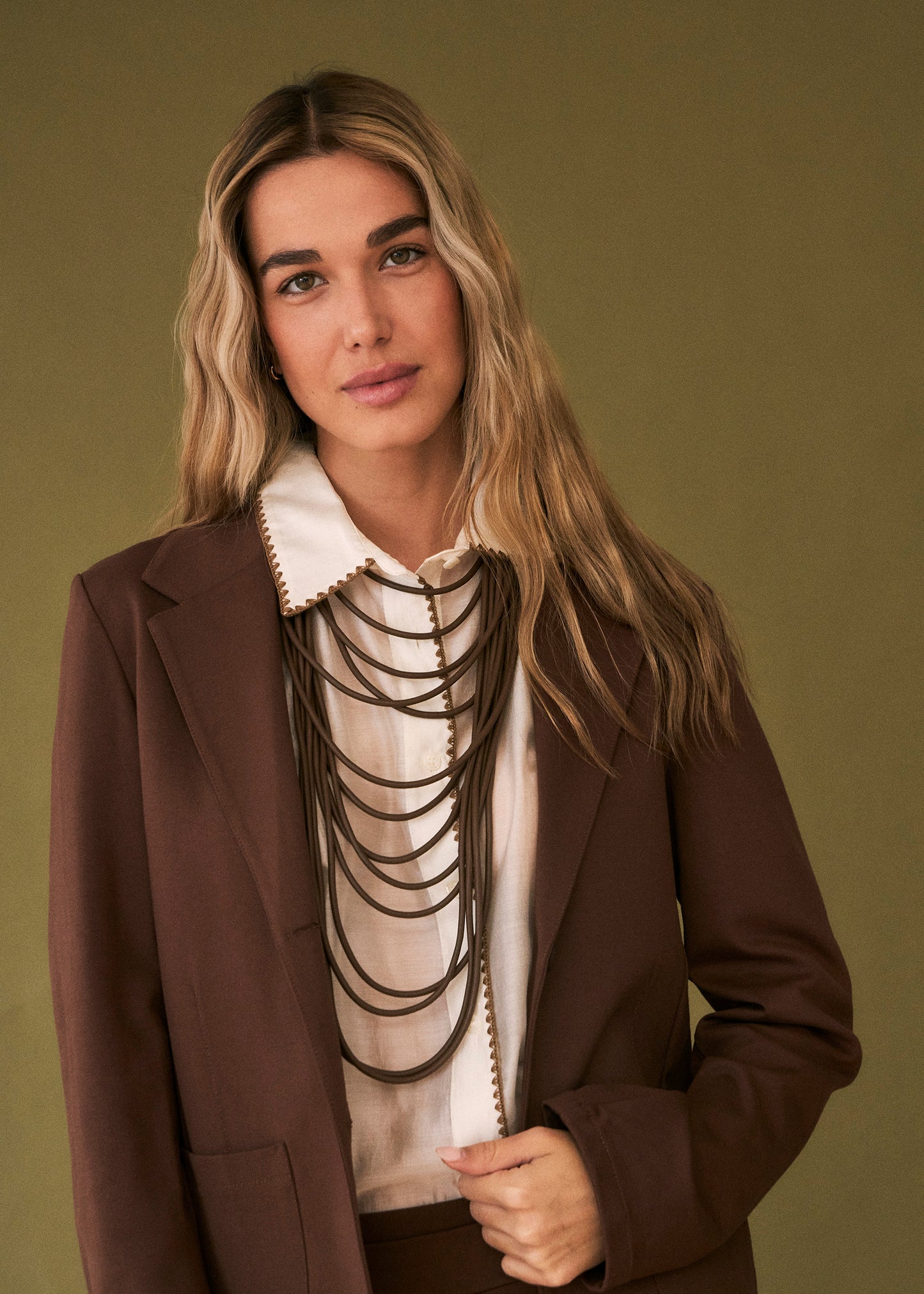 Combined multiple necklace