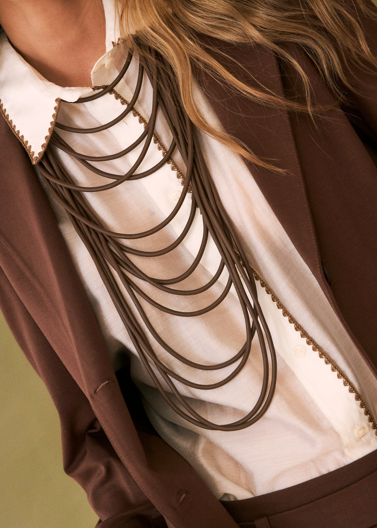 Combined multiple necklace