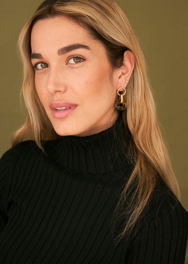 Fringe hoop earrings