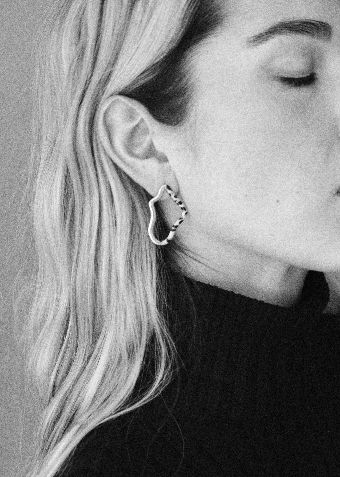 Fringe hoop earrings