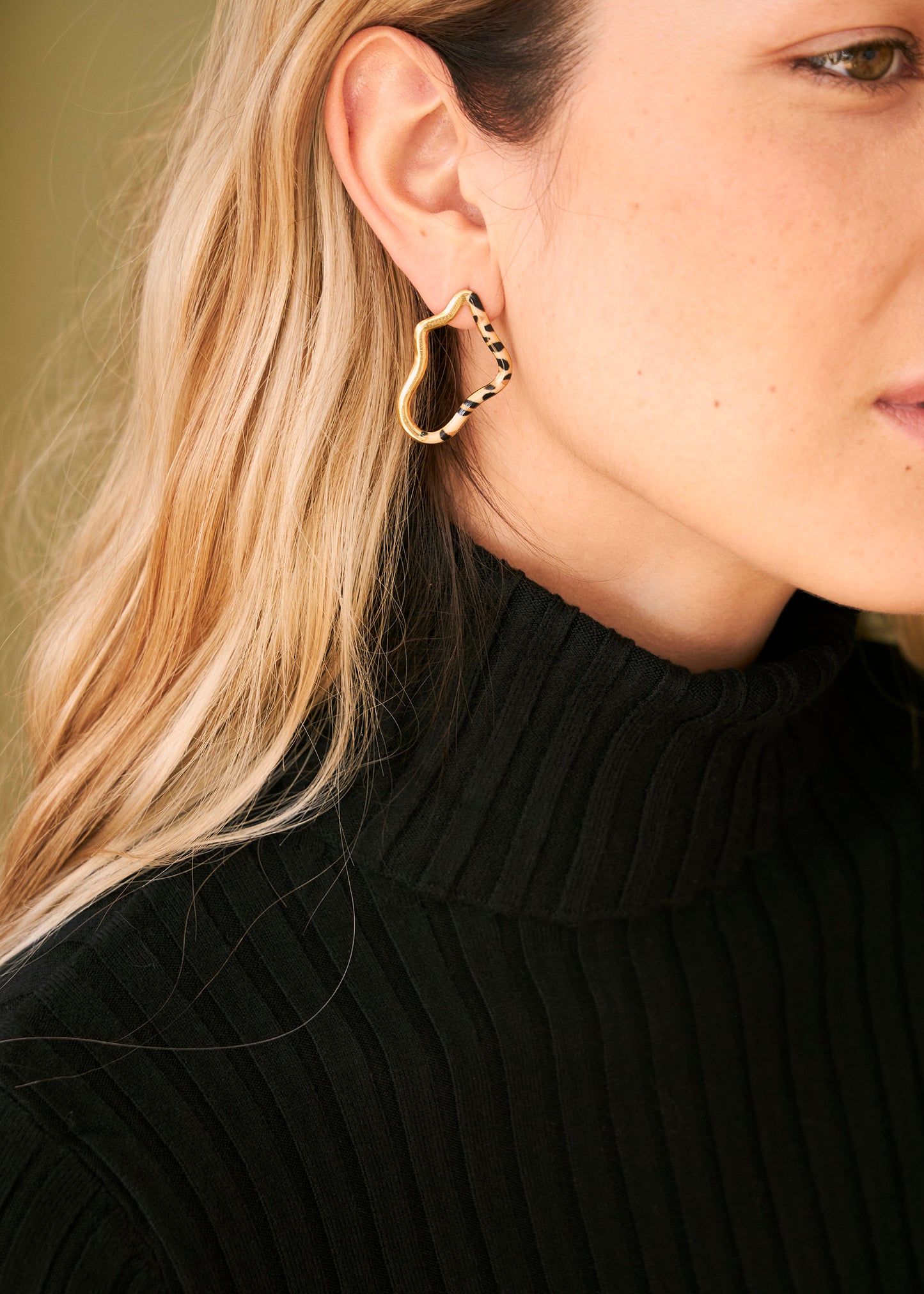 Fringe hoop earrings