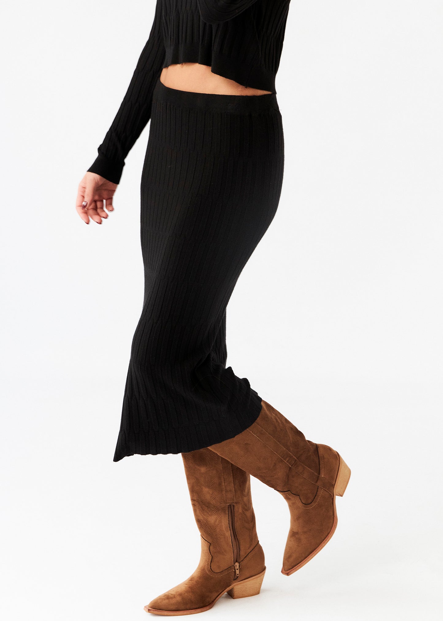 Tricot tube skirt