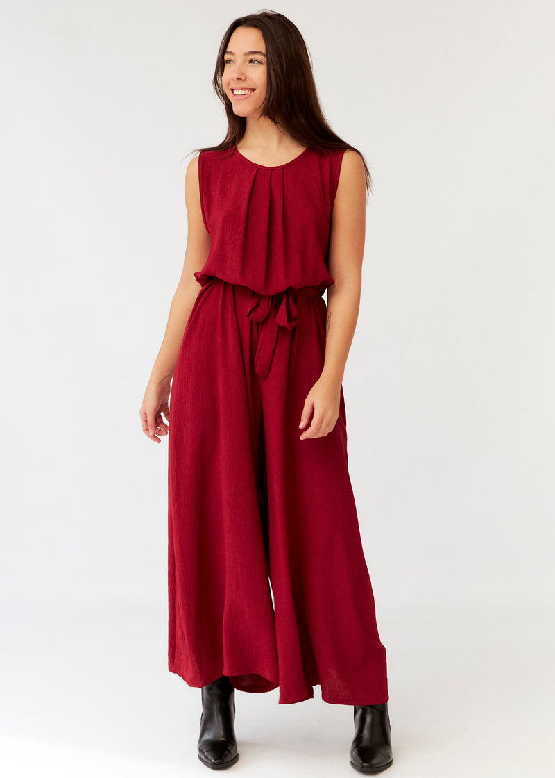 Mono cuello redondo fluido