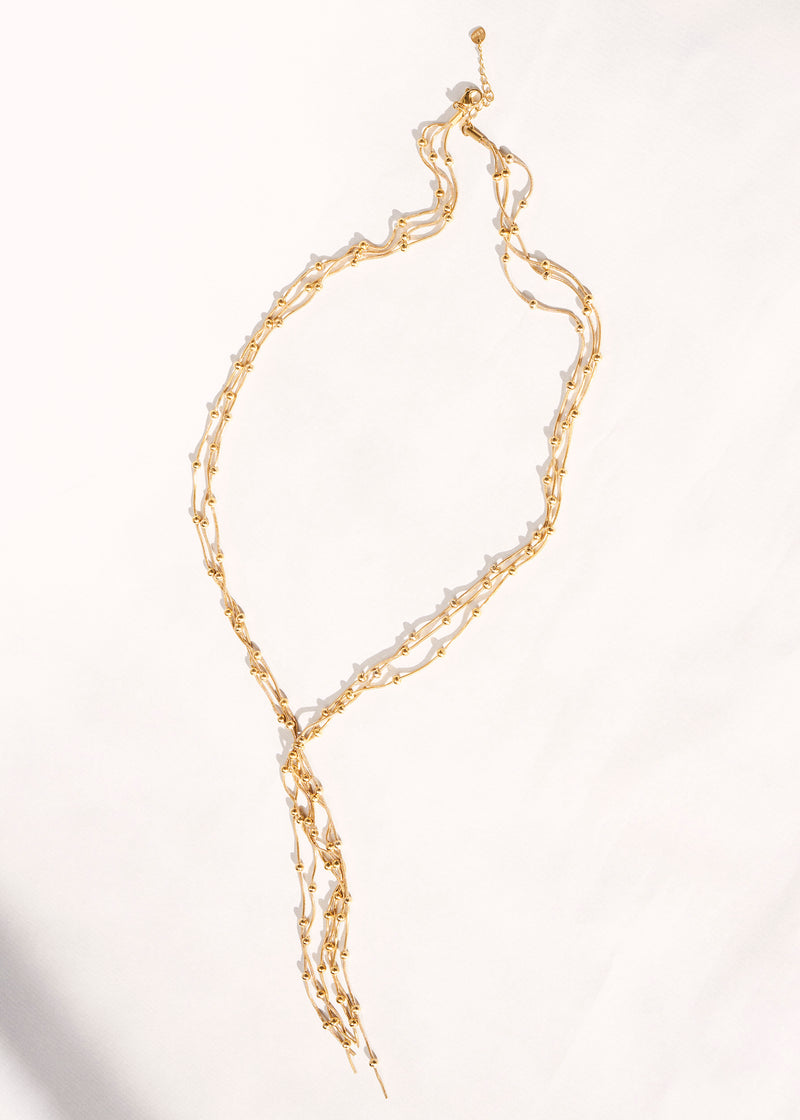 Combined multiple necklace