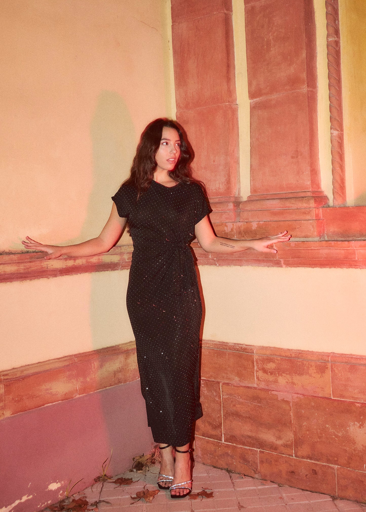 Long shiny dress
