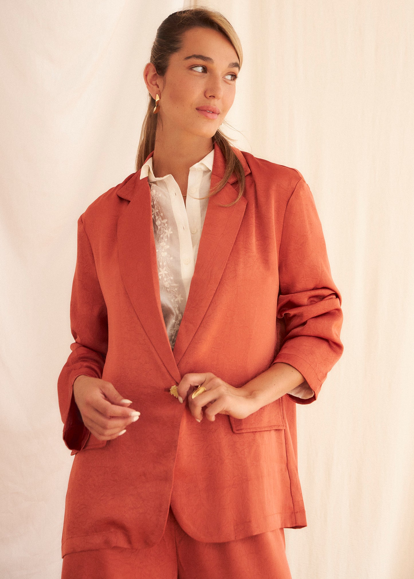 Blazer raso
