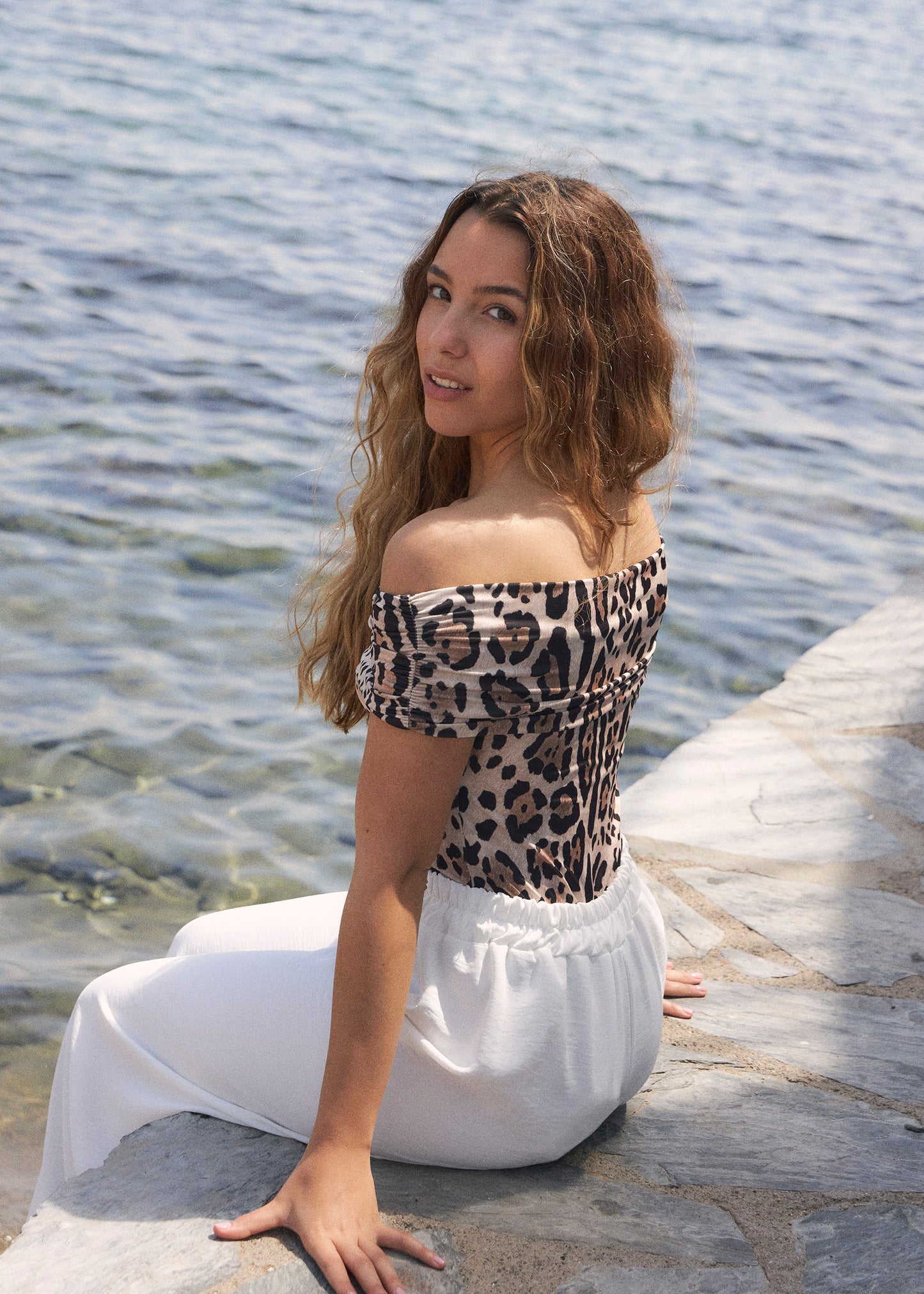 Animal print bodysuit
