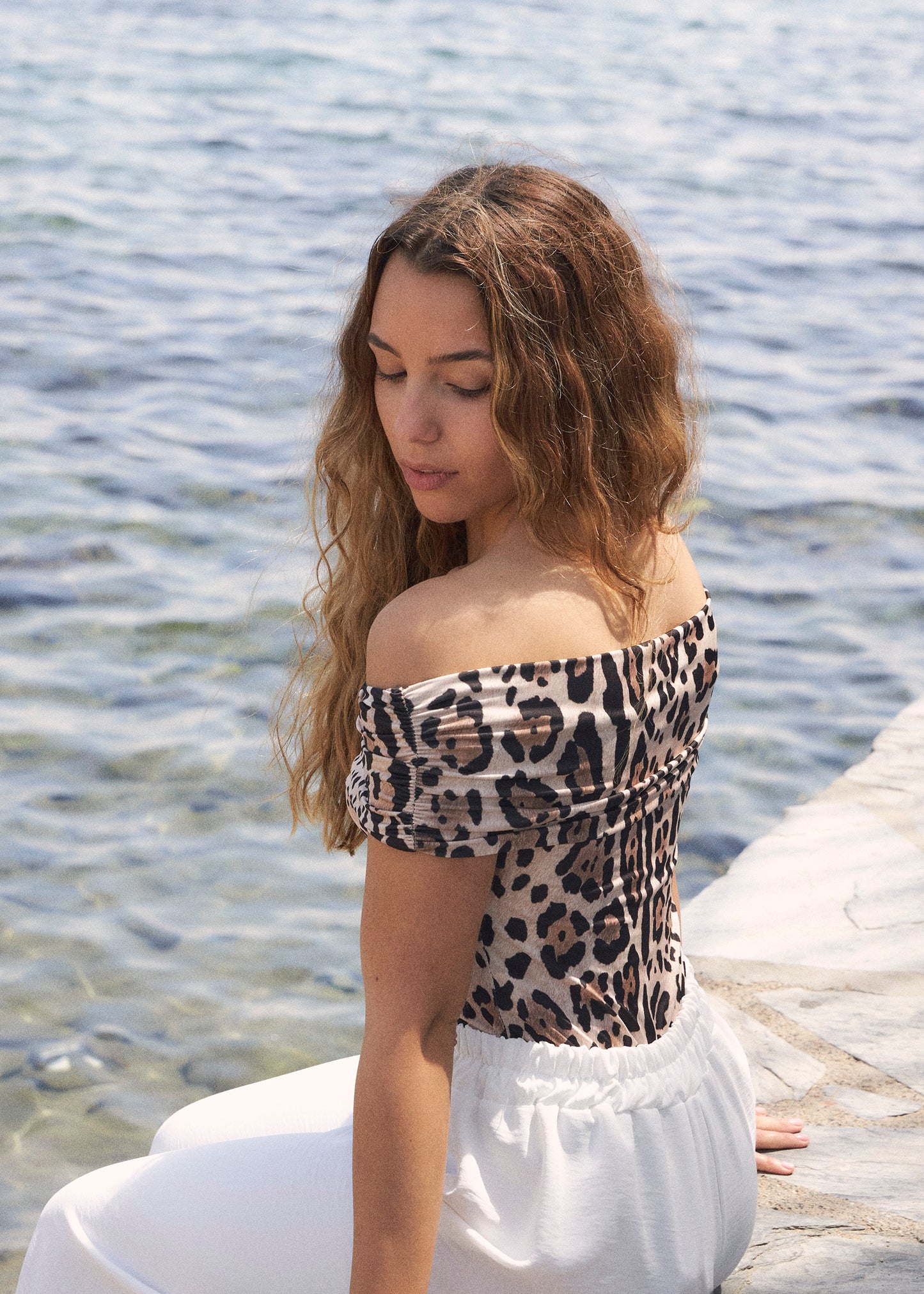 Animal print bodysuit