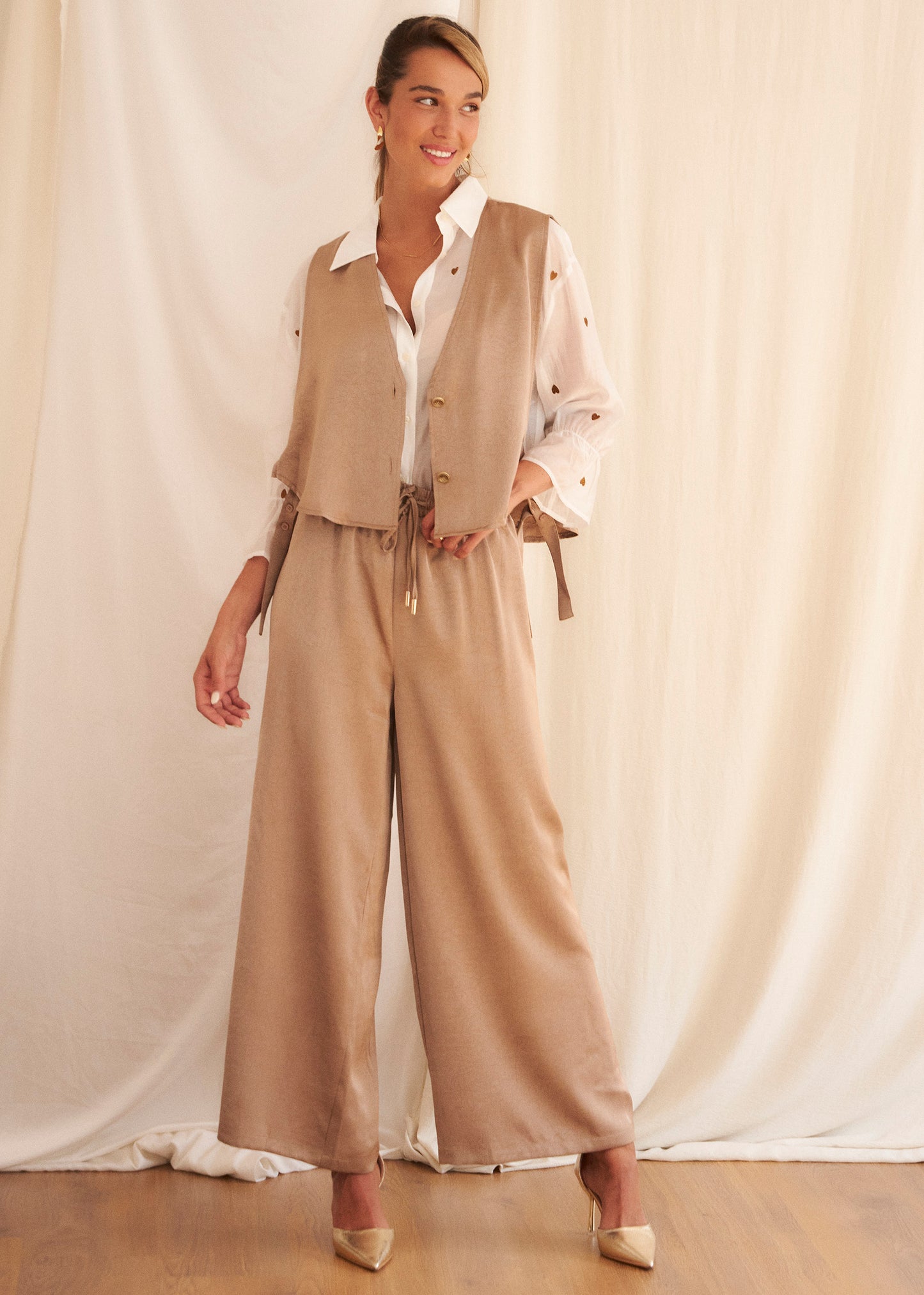 Satin vest