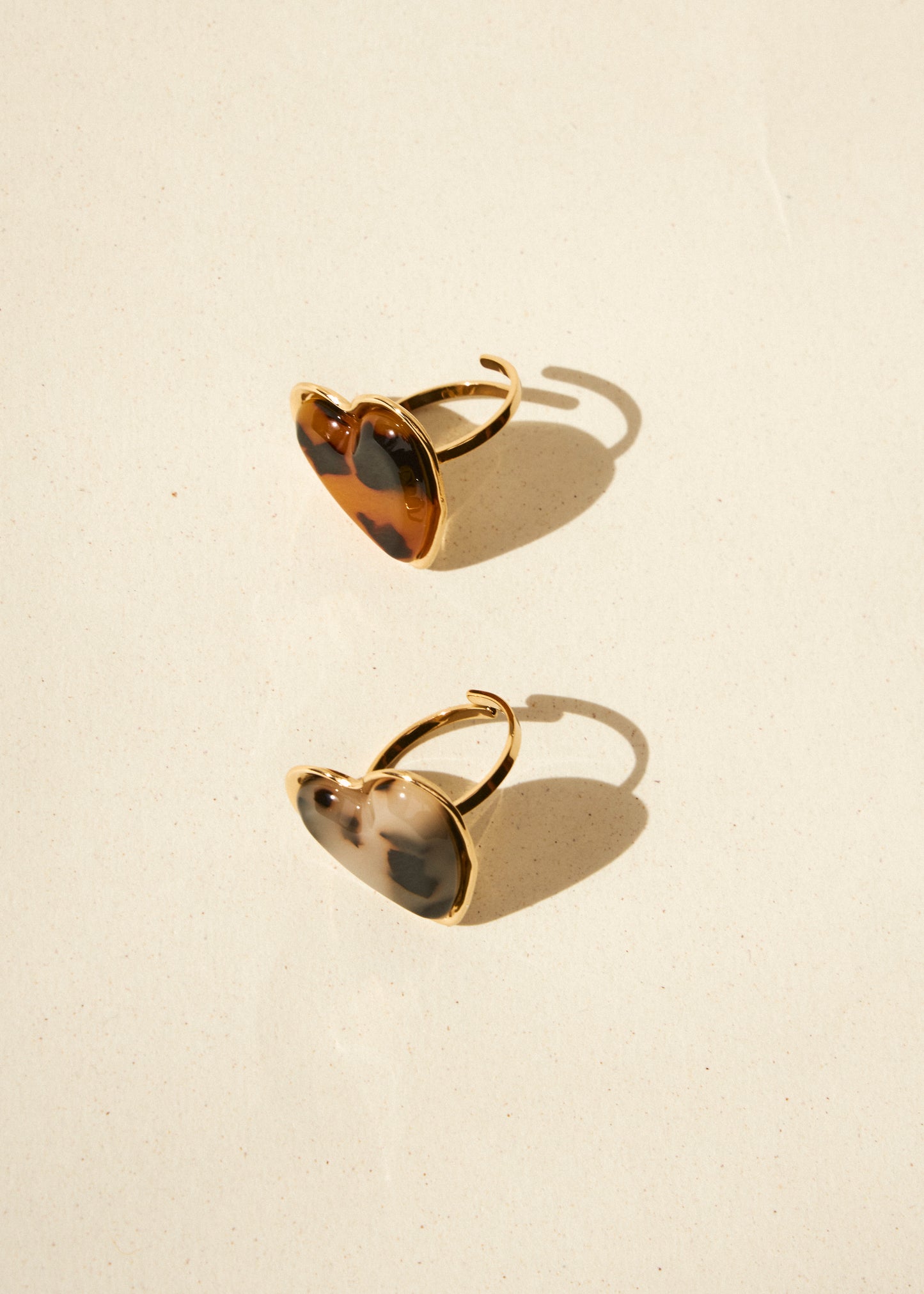 Anillo corazón piedra
