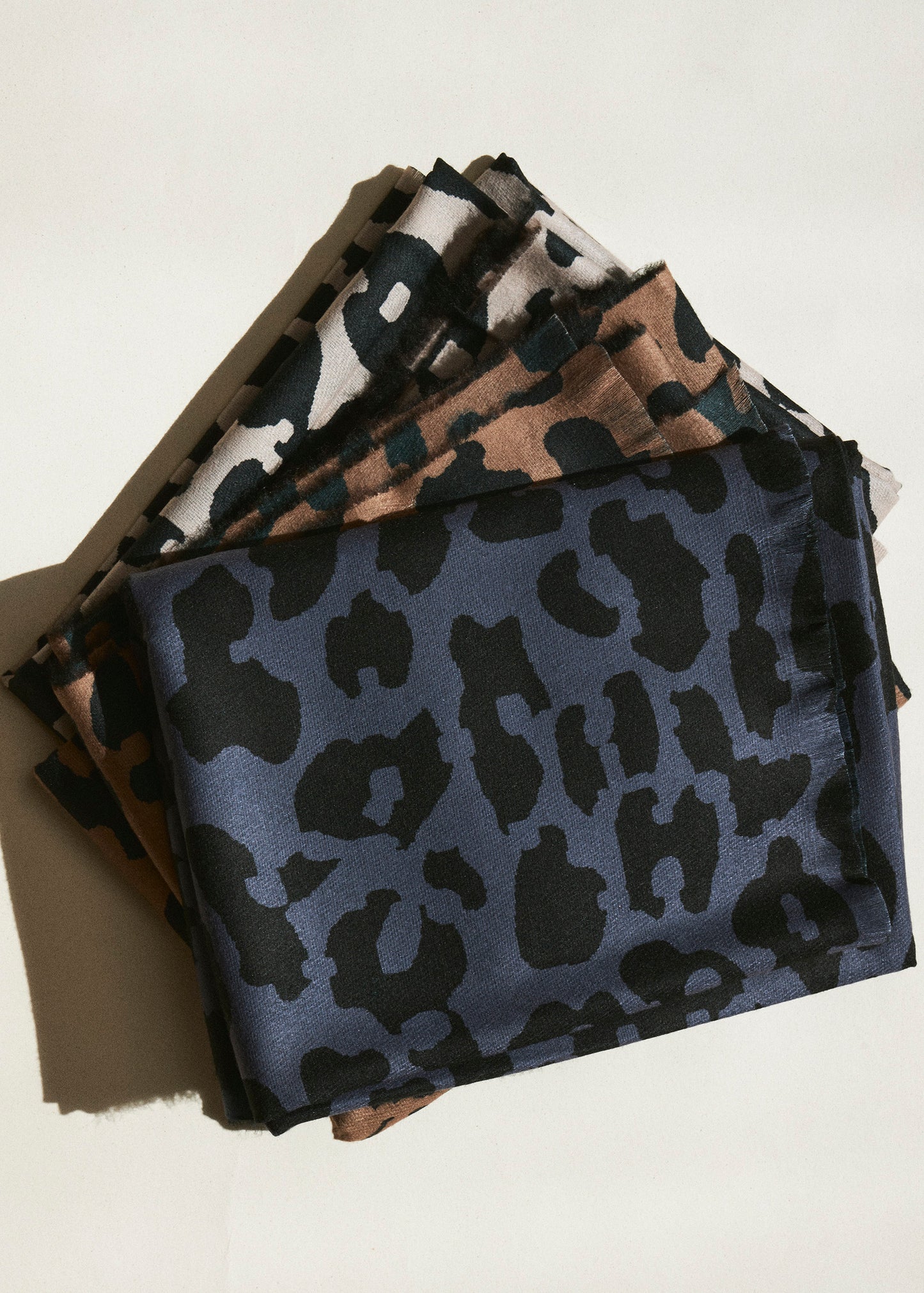 Plain satin scarf
