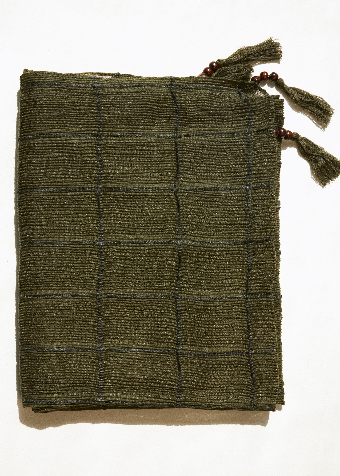 Plain satin scarf