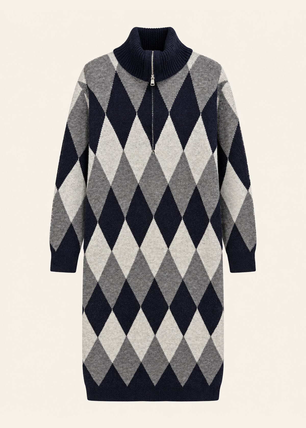 Vestido tricot rombos