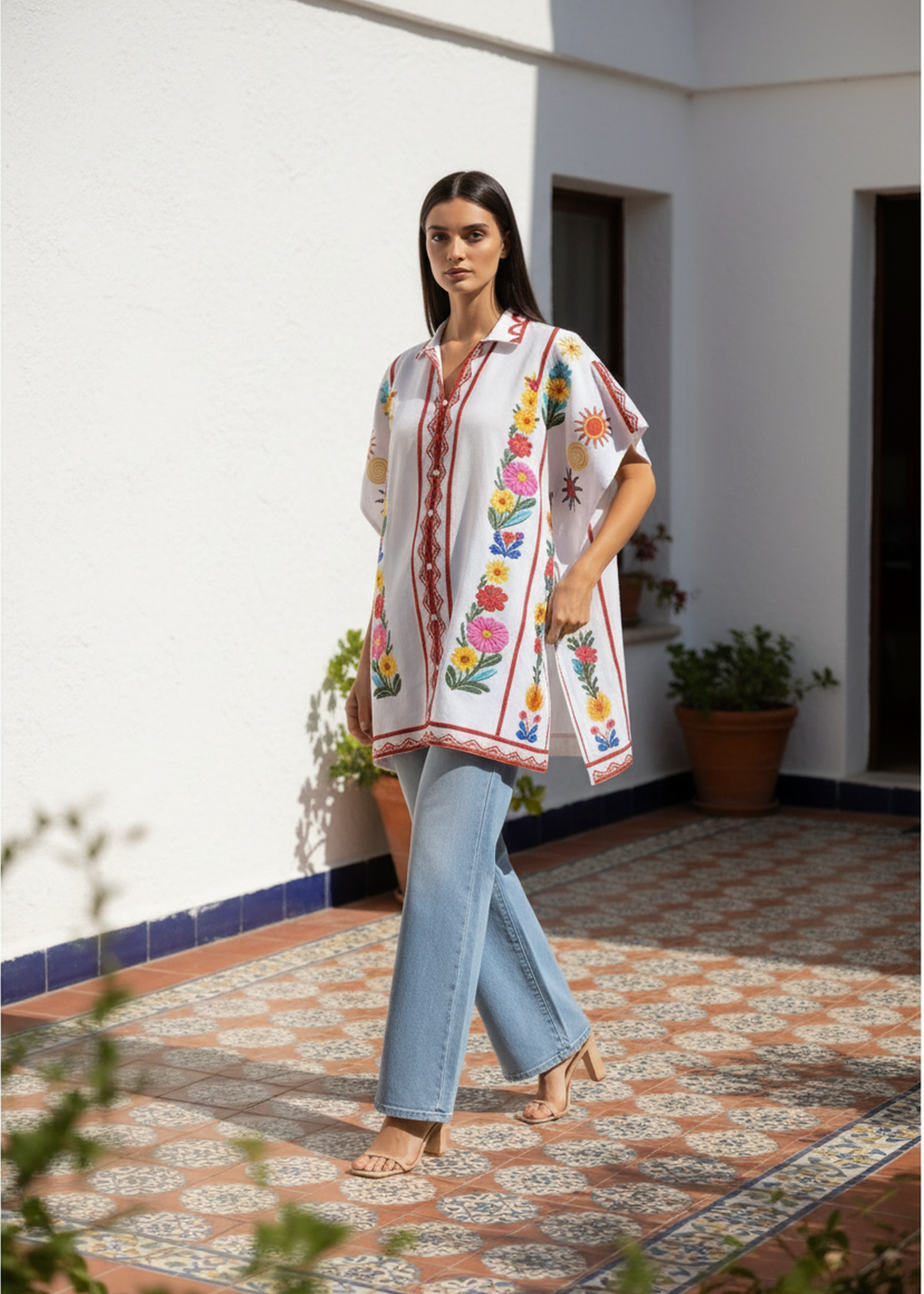 Oversized printed shirt