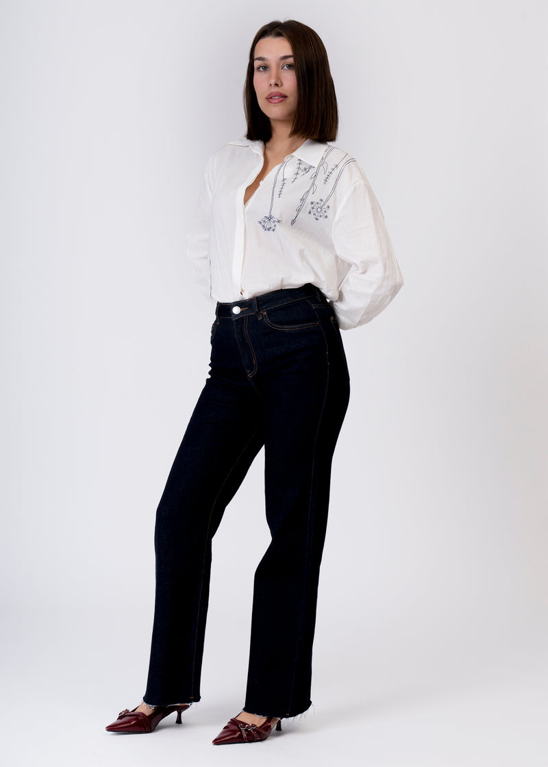 Camisa bordado floral