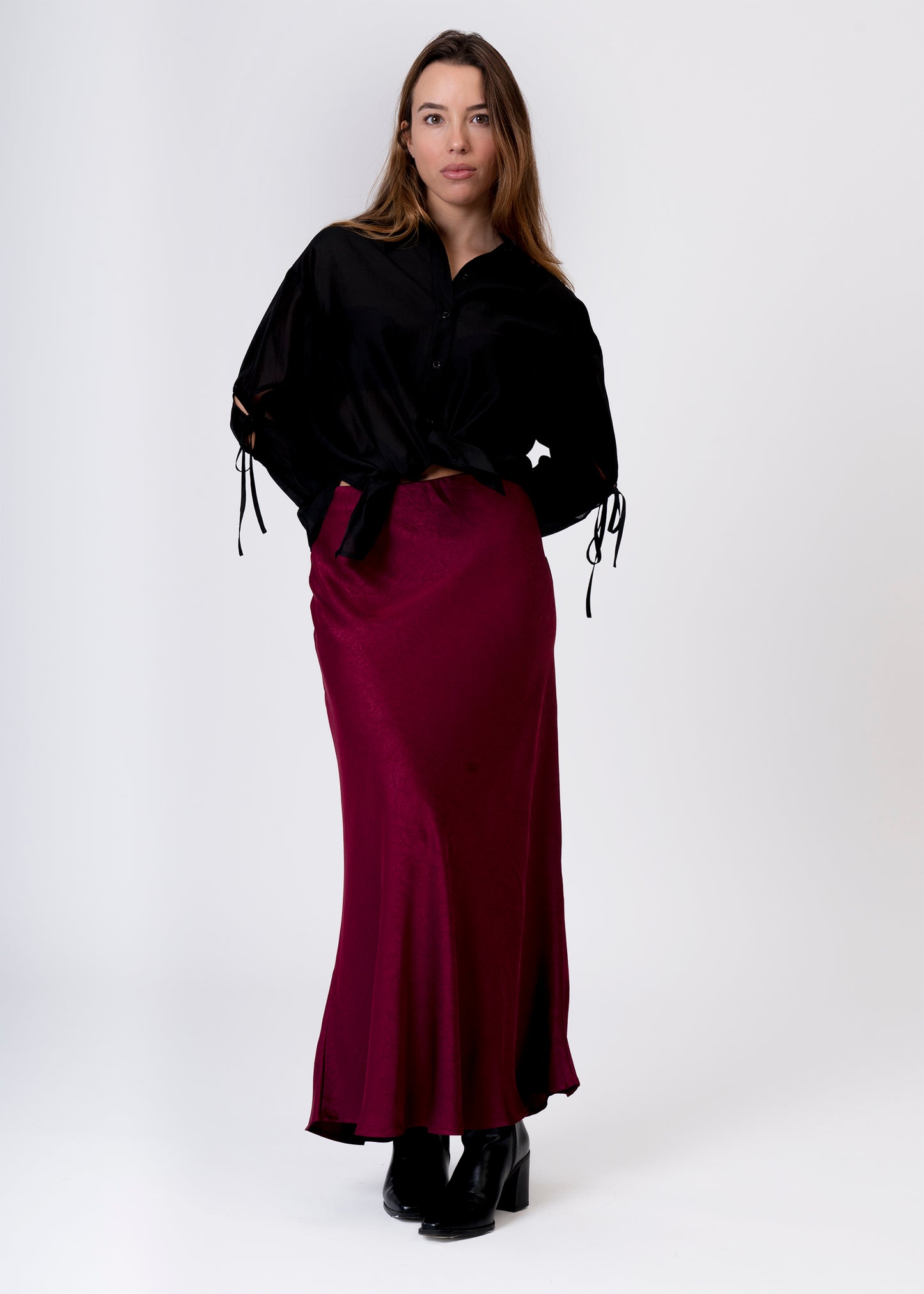 Camisa organza aberturas