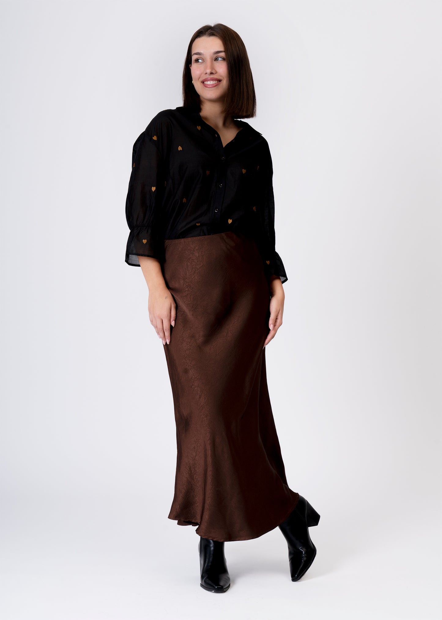 Camisa organza corazones